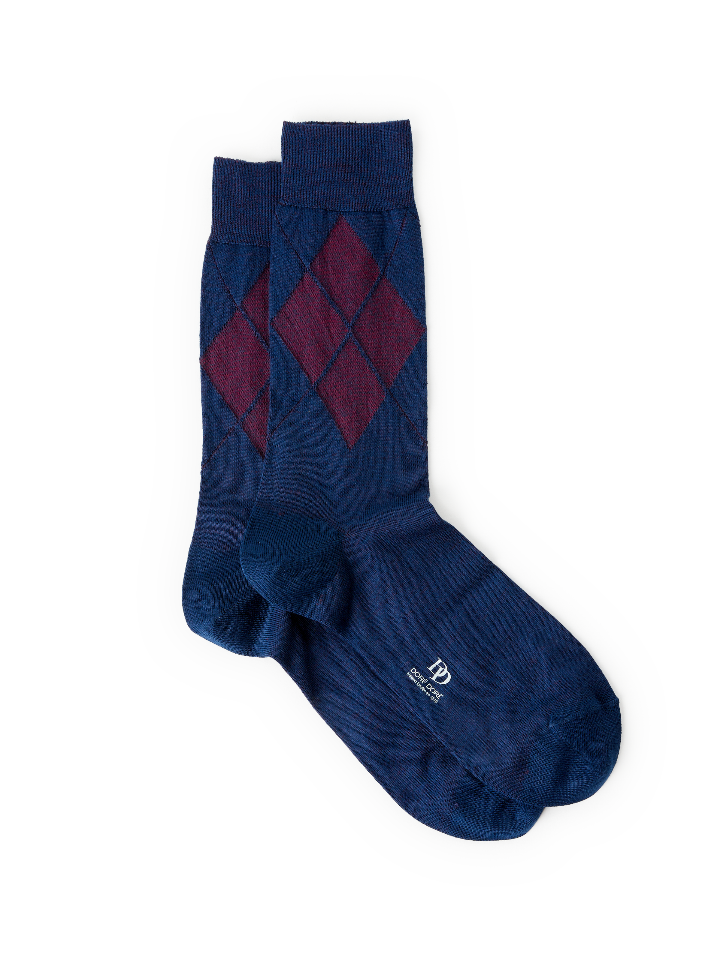 DORÉ DORÉ Chaussettes mi-hautes en laine mérinos mélangée Bleu