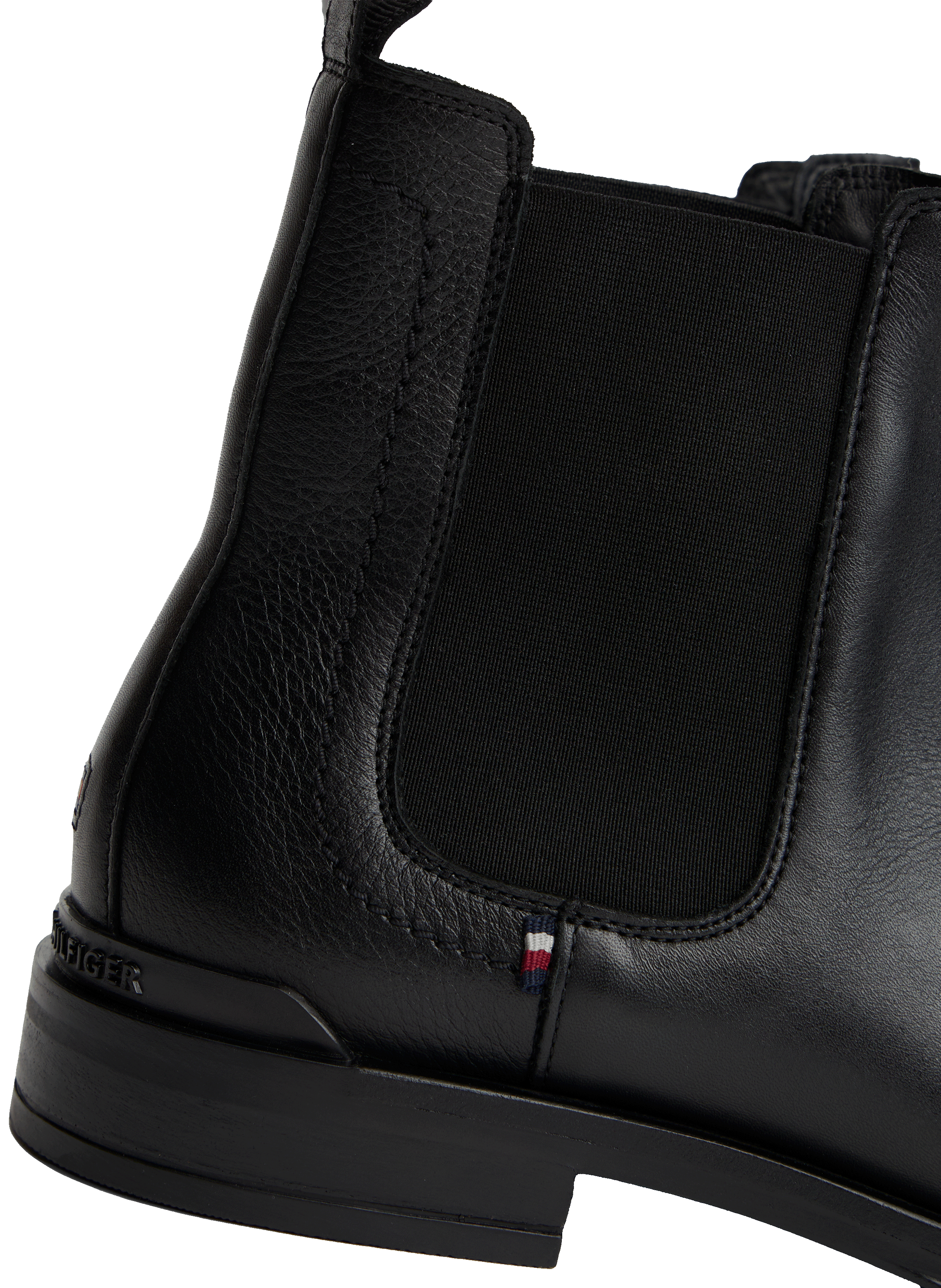Leather Chelsea boots TOMMY HILFIGER Black