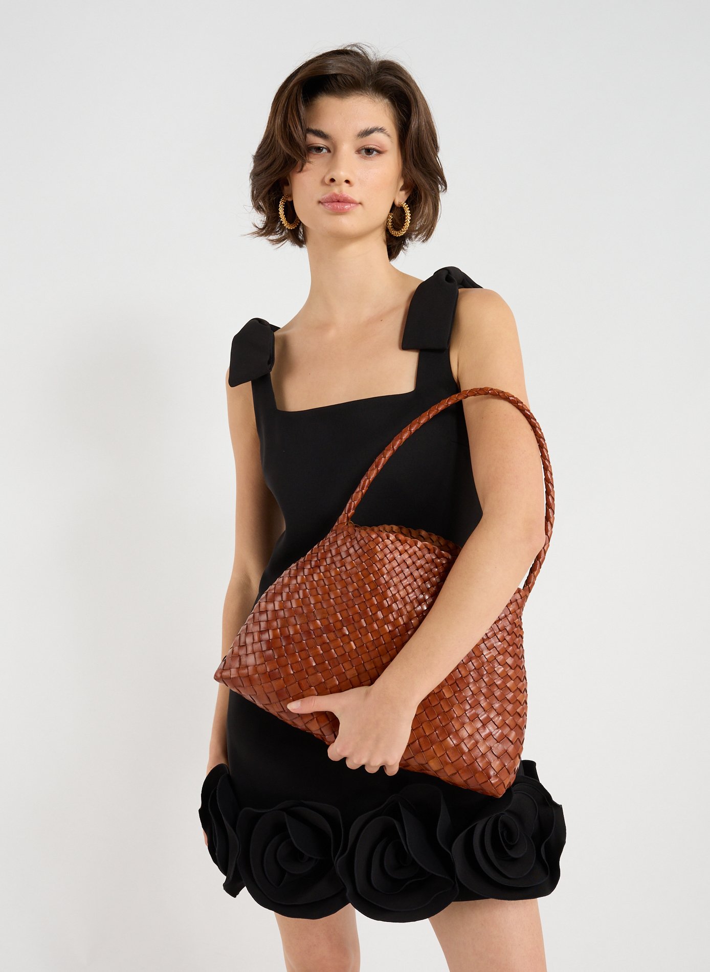 Santa Maria leather handbag DRAGON DIFFUSION Brown