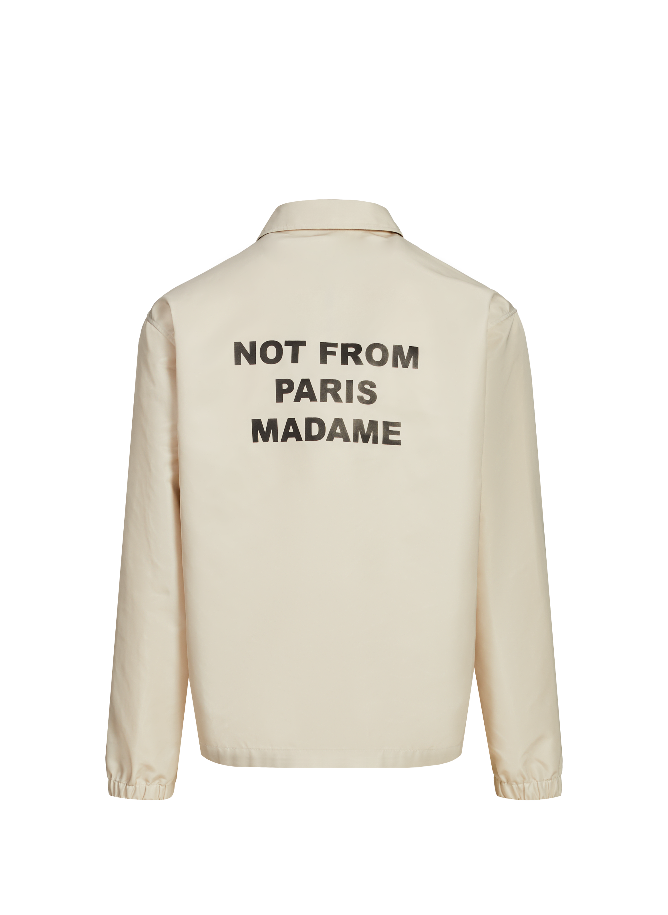 The slogan jacket DROLE DE MONSIEUR Beige