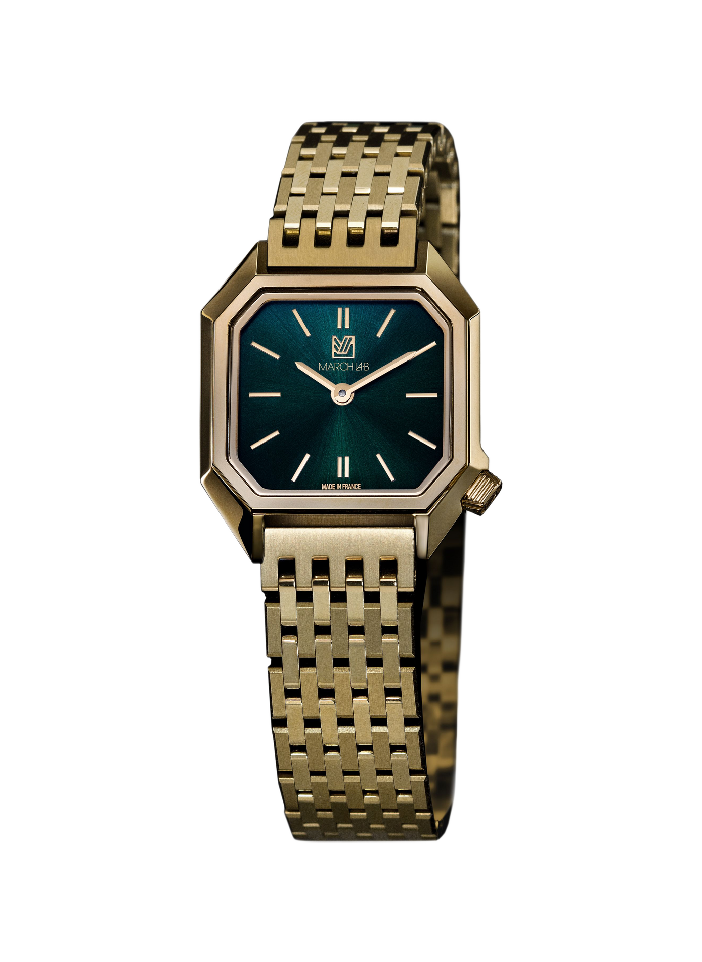 Montre quartz en acier MARCH LAB Vert