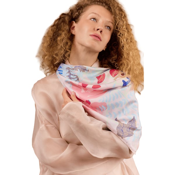 Petitjean Paris Auteil En Février - Carré 75 Imprimé En Soie In Multi