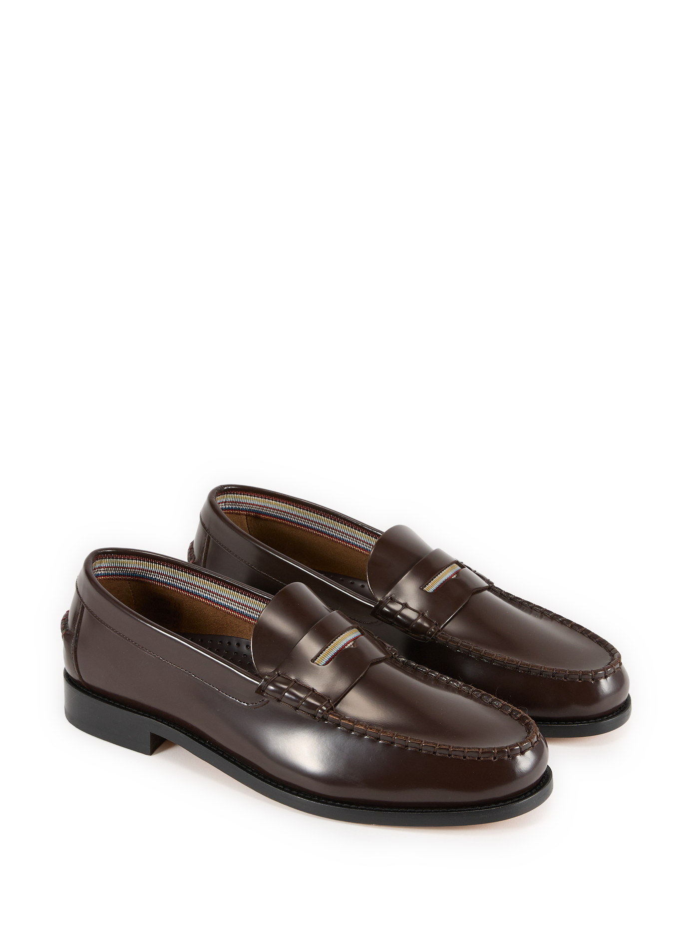 Leather Lido loafers PAUL SMITH Brown