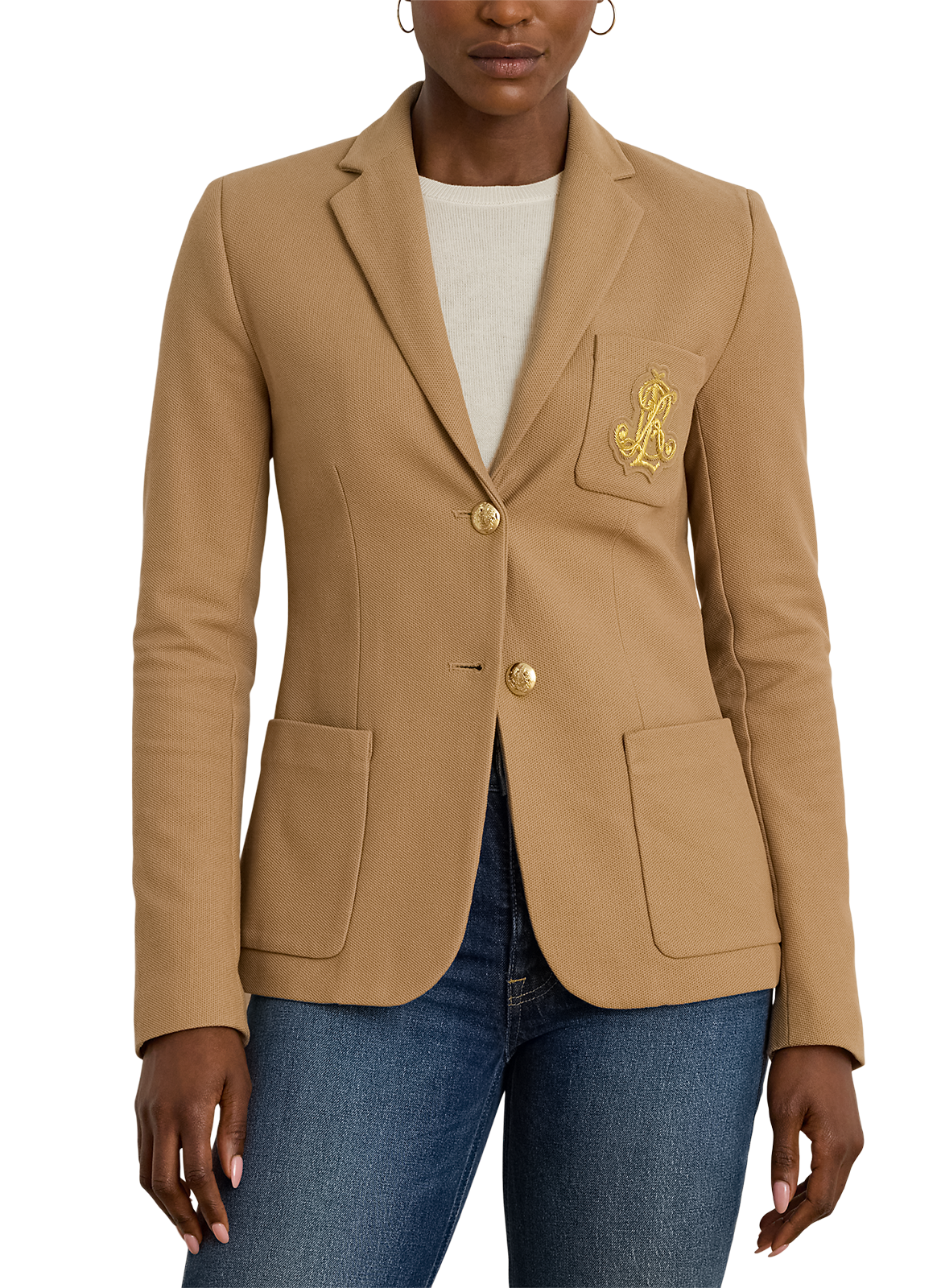 Cotton Blazer LAUREN Beige
