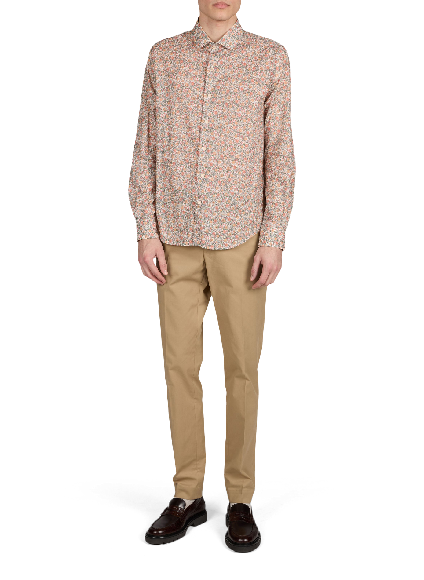 Quentin floral cotton shirt 1789 CALA Beige