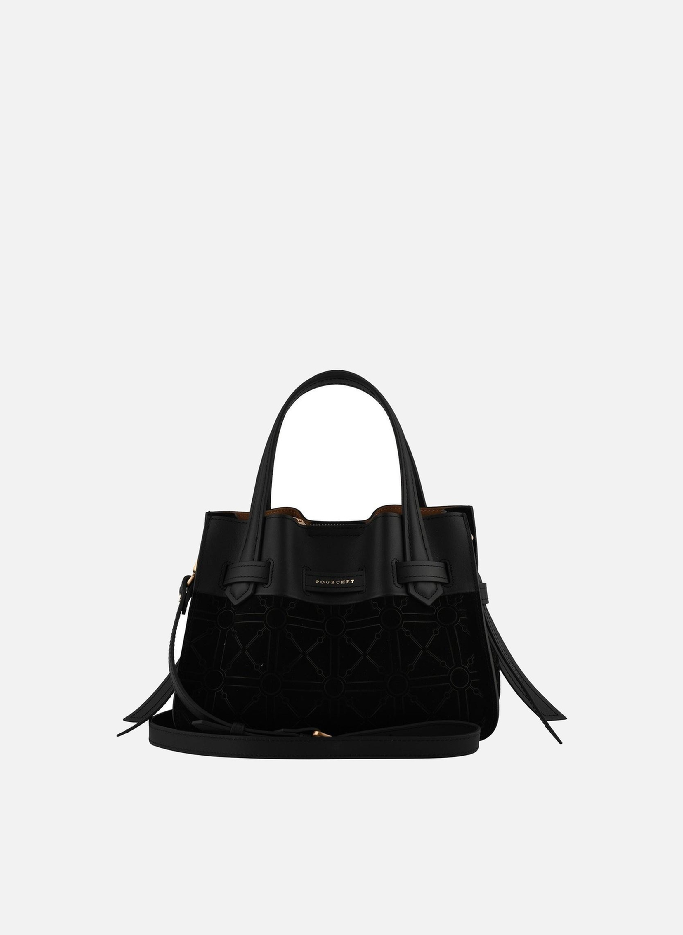 Blossom neo daim | sac à main POURCHET Noir