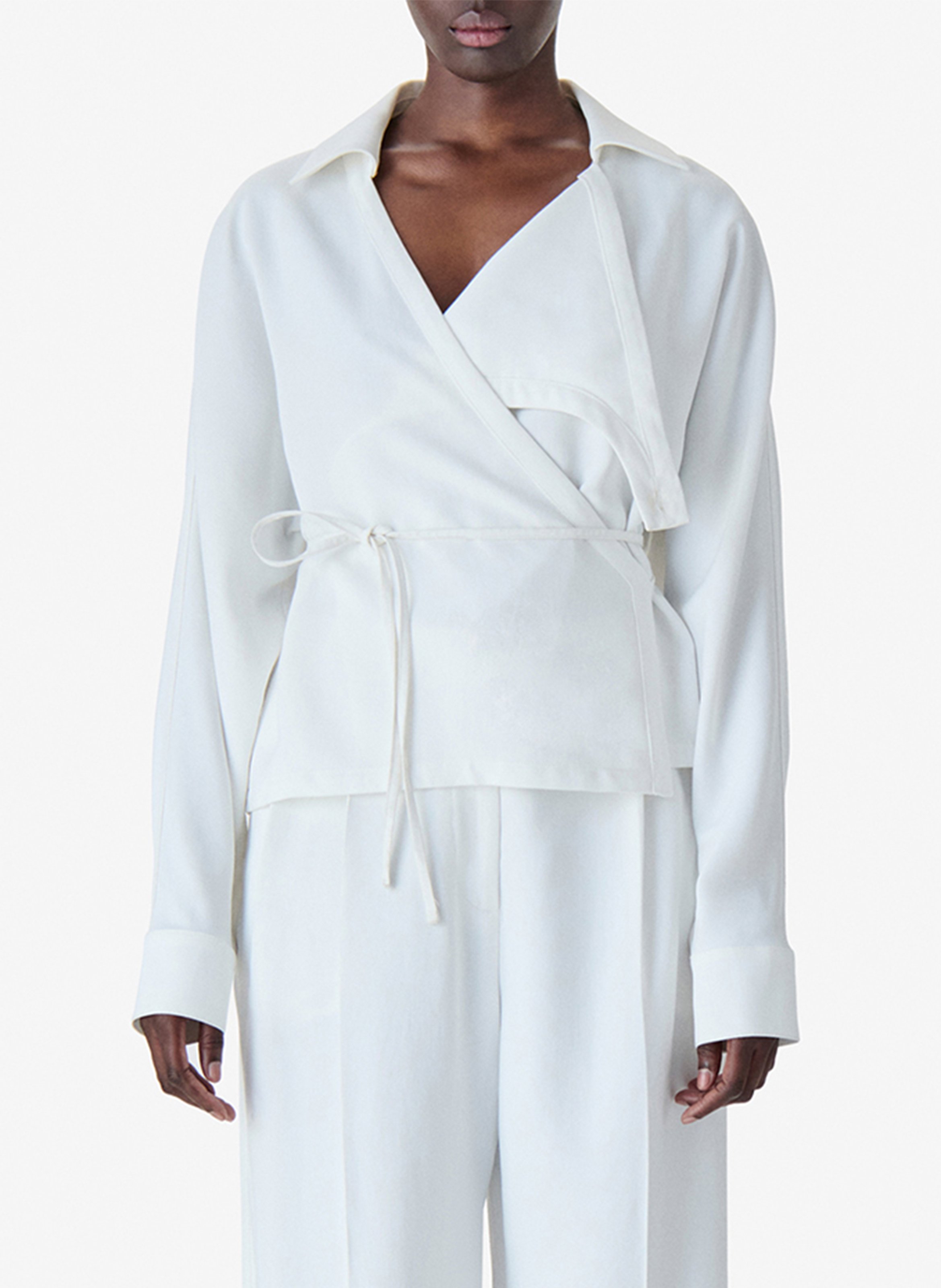 Top droit encolure v heloa IRO Blanc