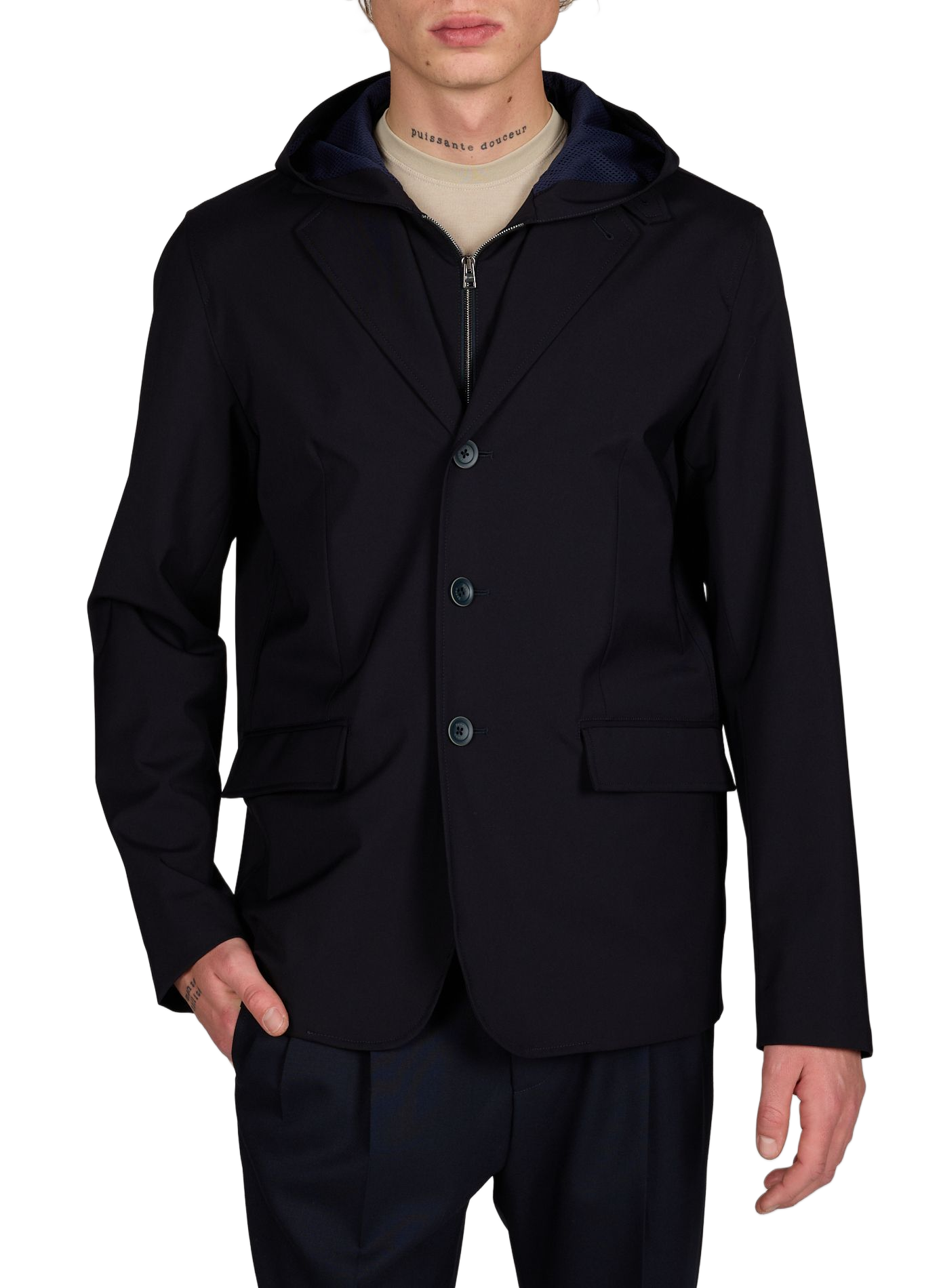 Removable lightweight jacket HERNO Blue