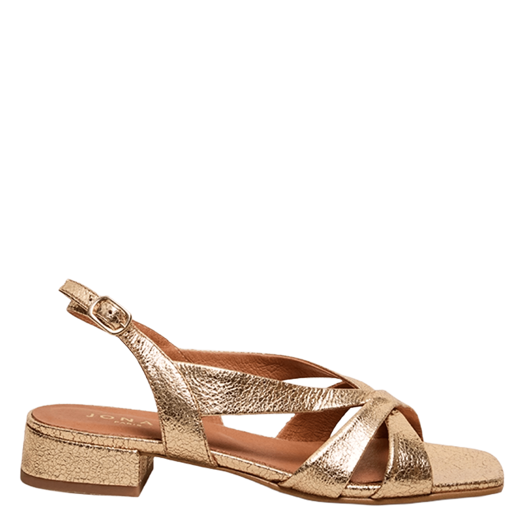 Sandales hautes en cuir alphonse JONAK Doré