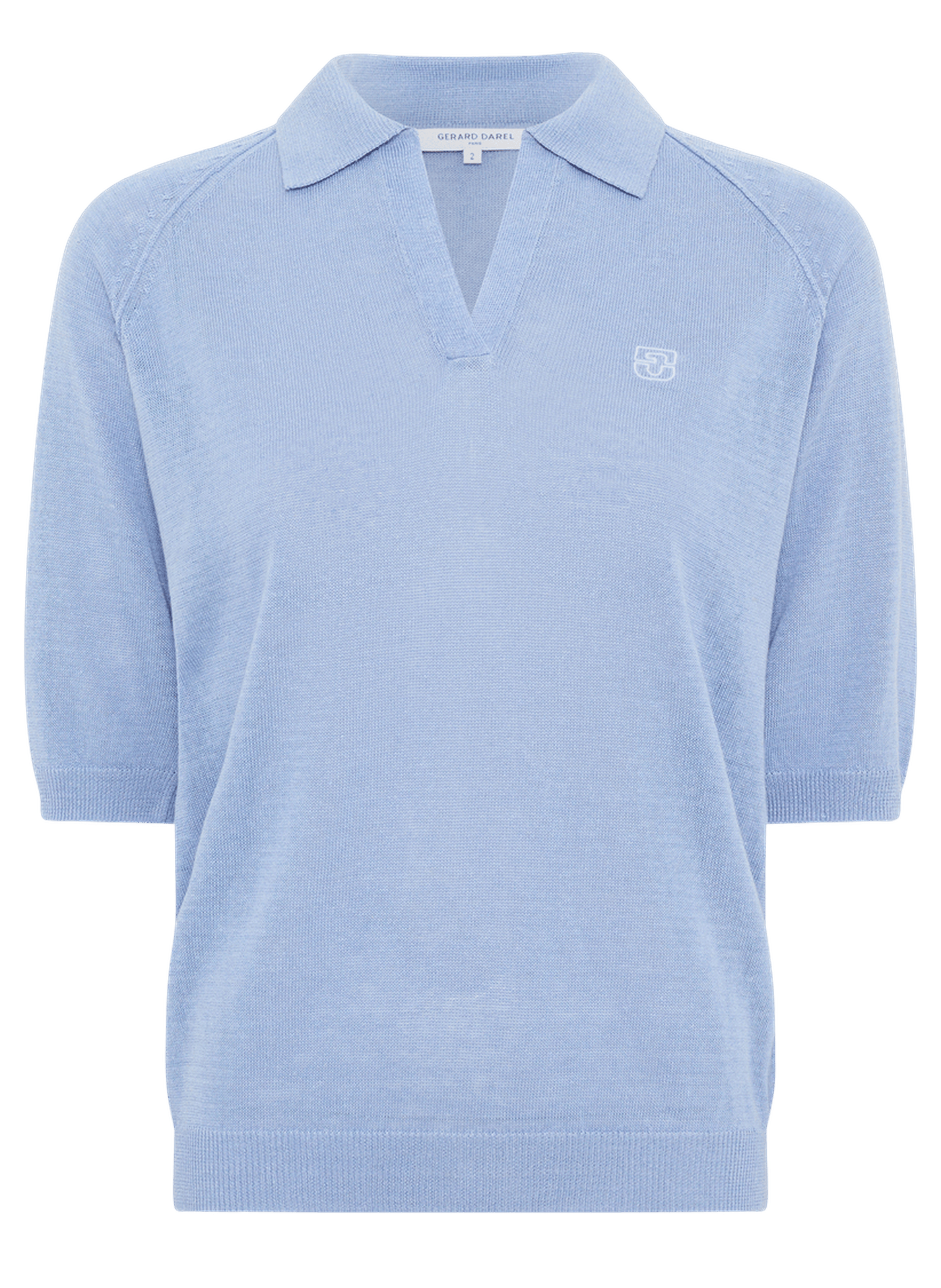 Polo en lin mélangé - loula GERARD DAREL Bleu