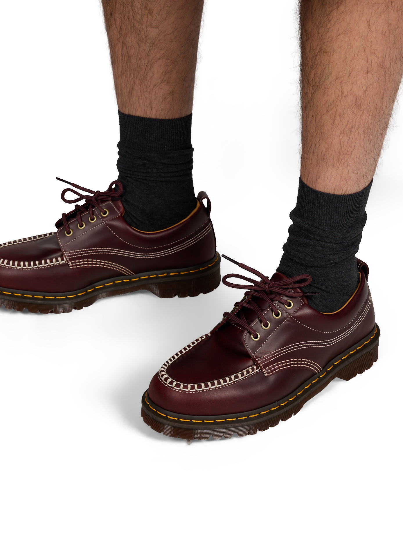 Lowell leather derbies DR. MARTENS Red