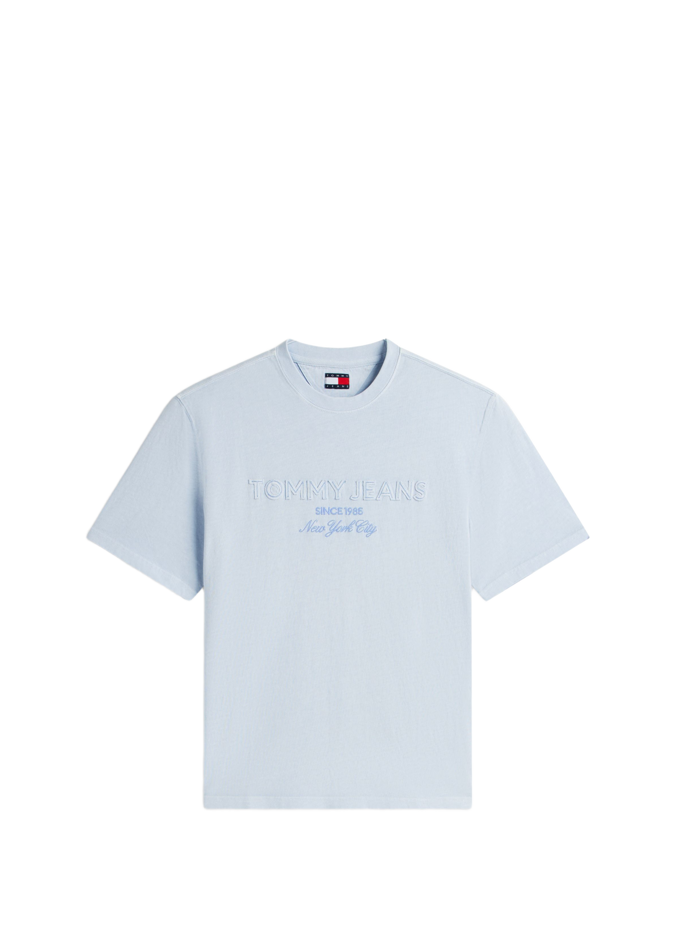 Maglietta oversize a maniche corte in cotone TOMMY HILFIGER Blu