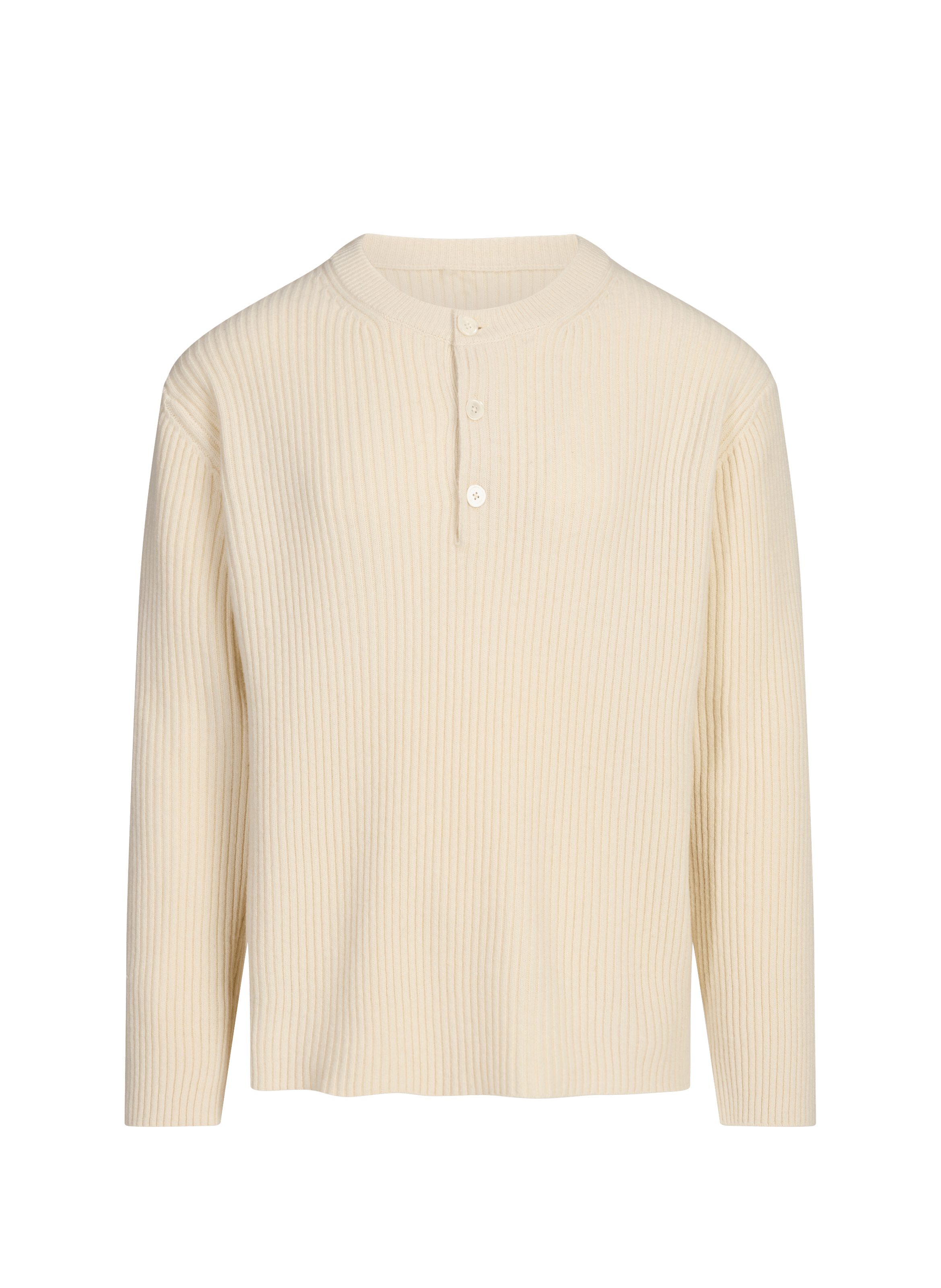 Woolen button-up oversized sweater SAISON 1865 Beige