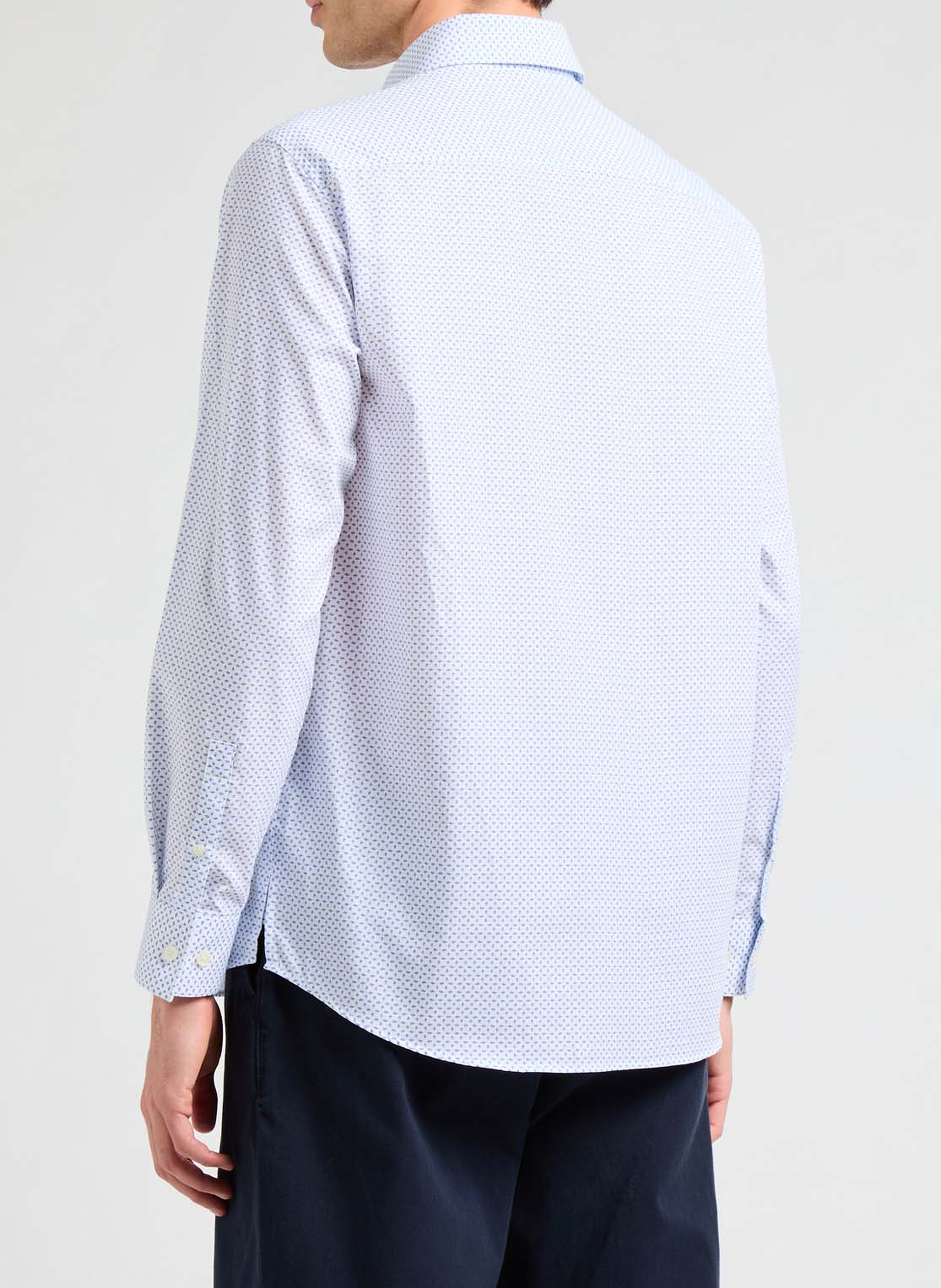 Chemise droite à motif Fasseti AU PRINTEMPS PARIS Bleu