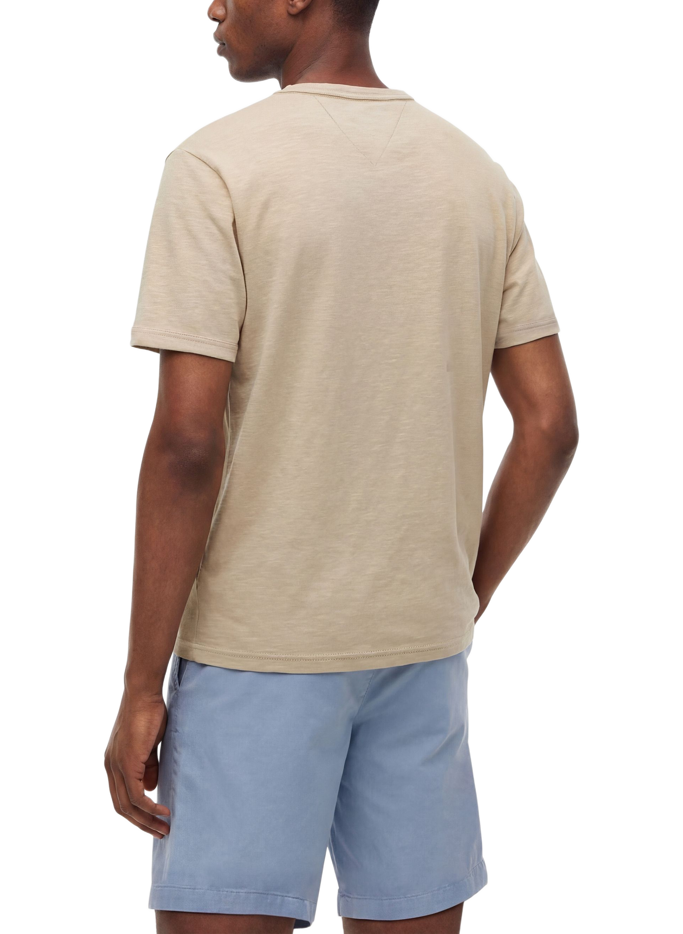 T-shirt droit en coton TOMMY HILFIGER Beige
