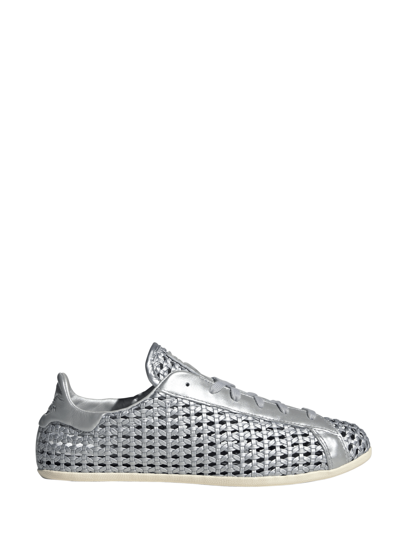 Baskets Stan Smith Lo Pro en cuir mélangé ADIDAS Argent