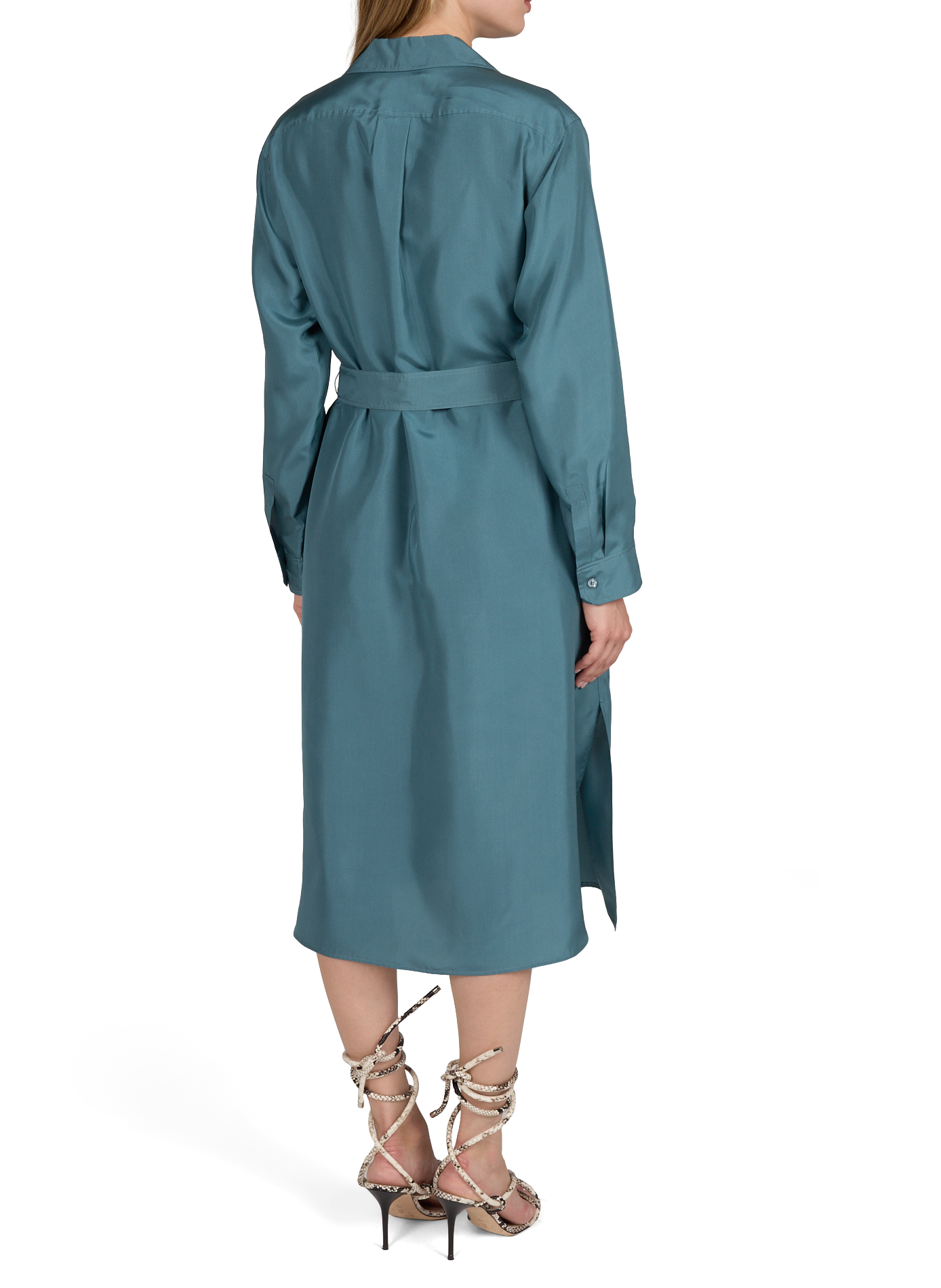 Seidenhemdkleid MAX MARA WEEK END Blau