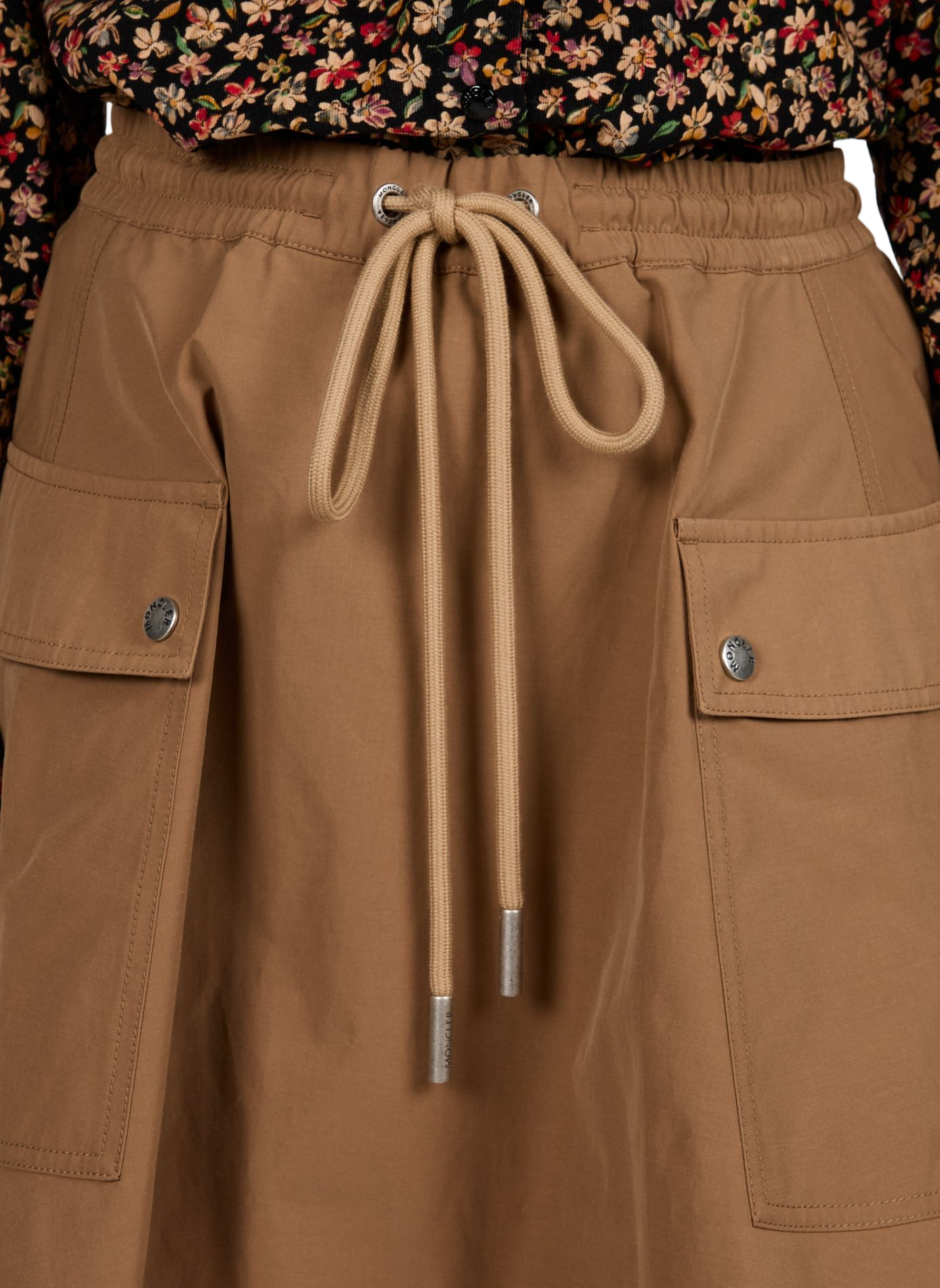 Jupe courte évasée  MONCLER Beige
