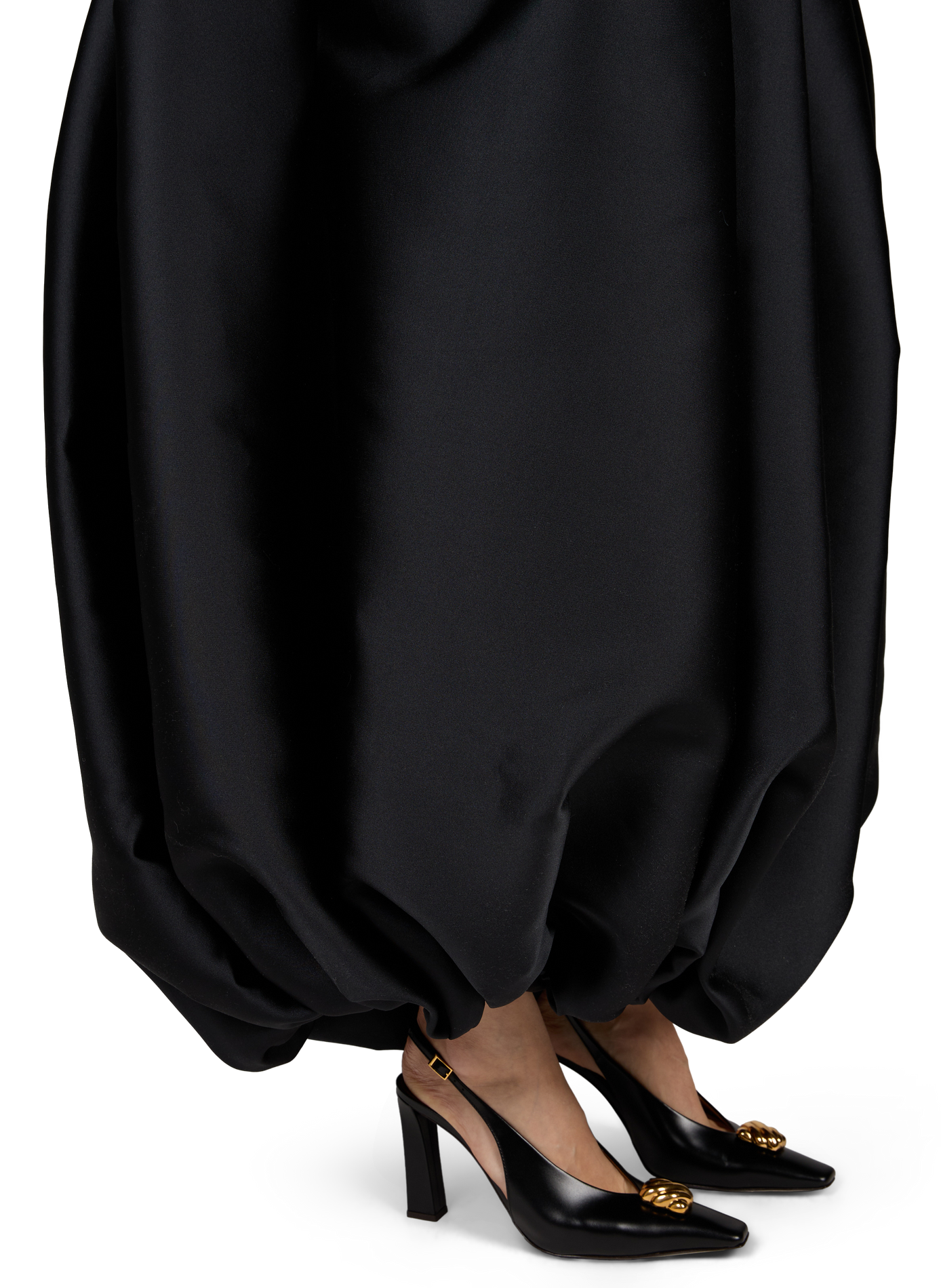 Jupe midi Boule froncée CALVIN KLEIN COLLECTION Noir