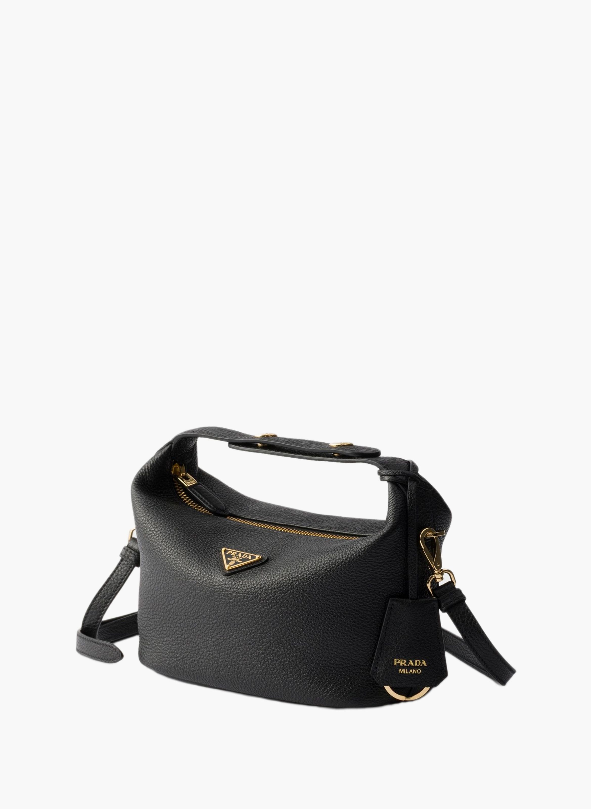 Mini sac prada chérie en cuir PRADA Noir
