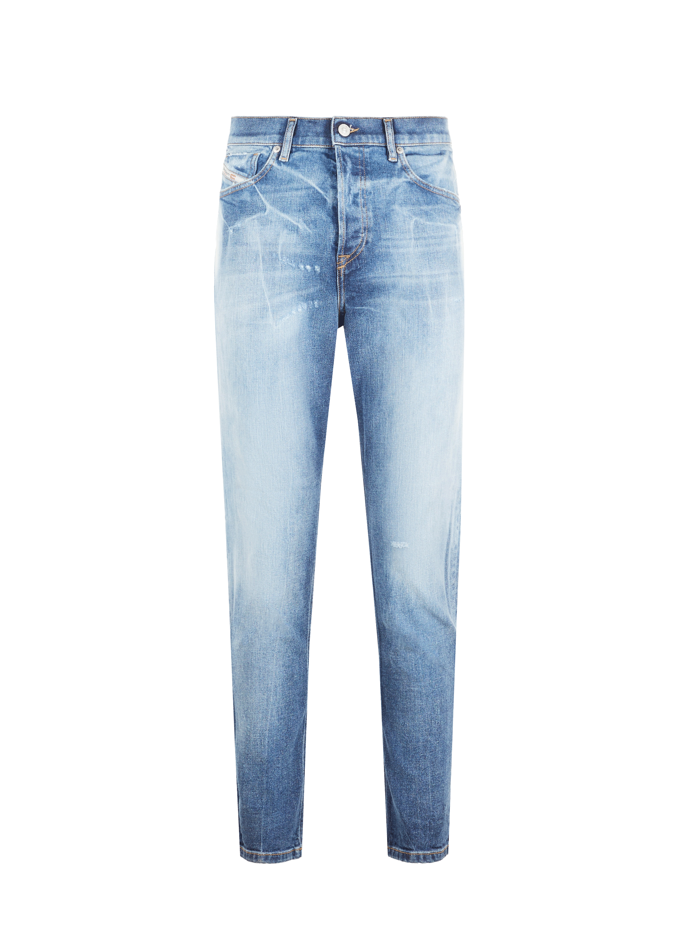 Jean droit en coton mélangé