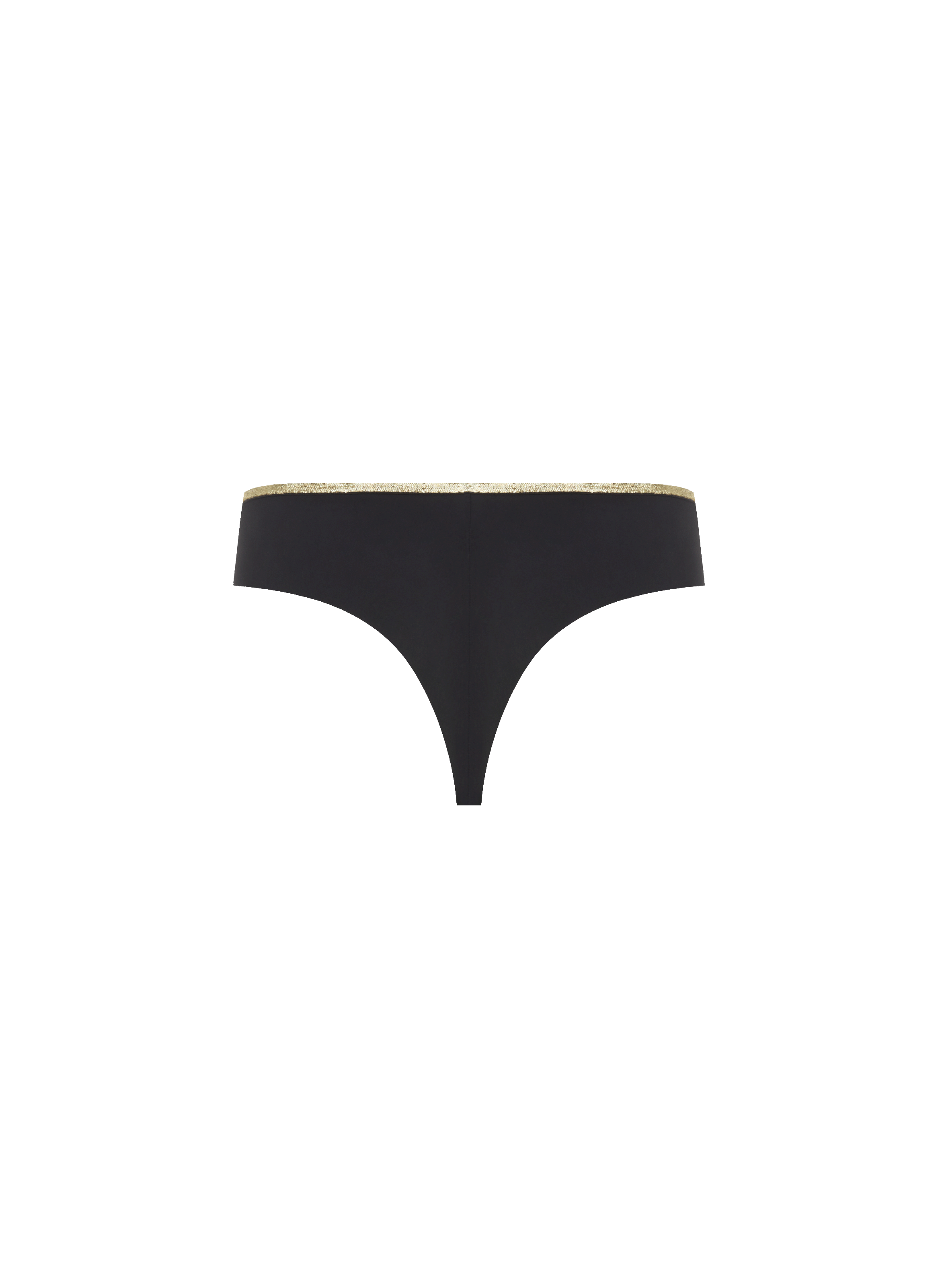Glitter-detail thong LA NOUVELLE Black