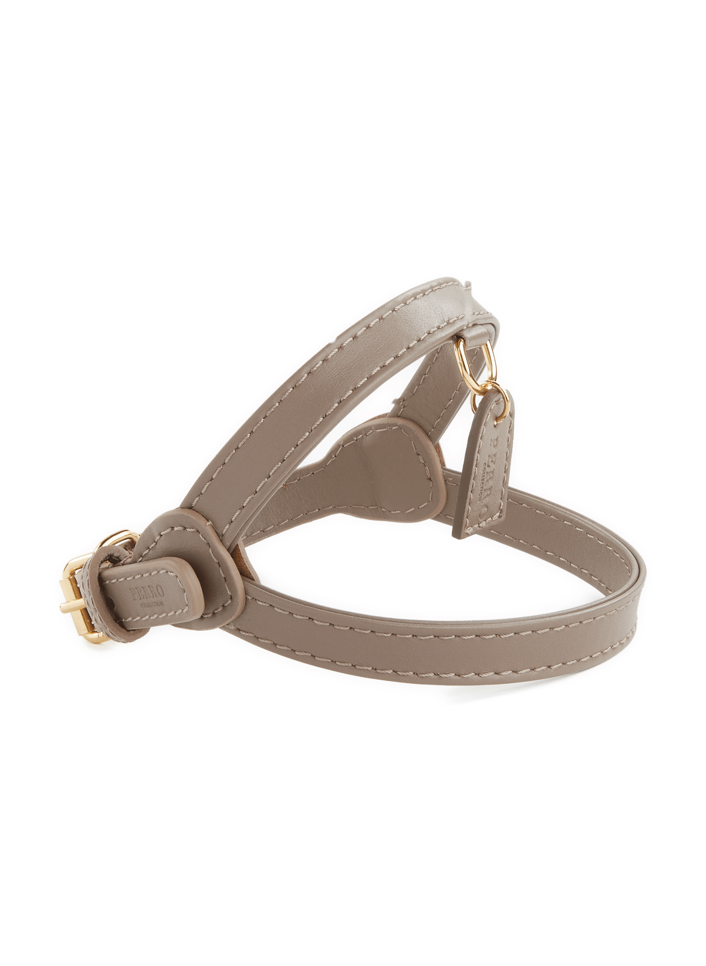 S leather harness PERRO COLLECTION Grey