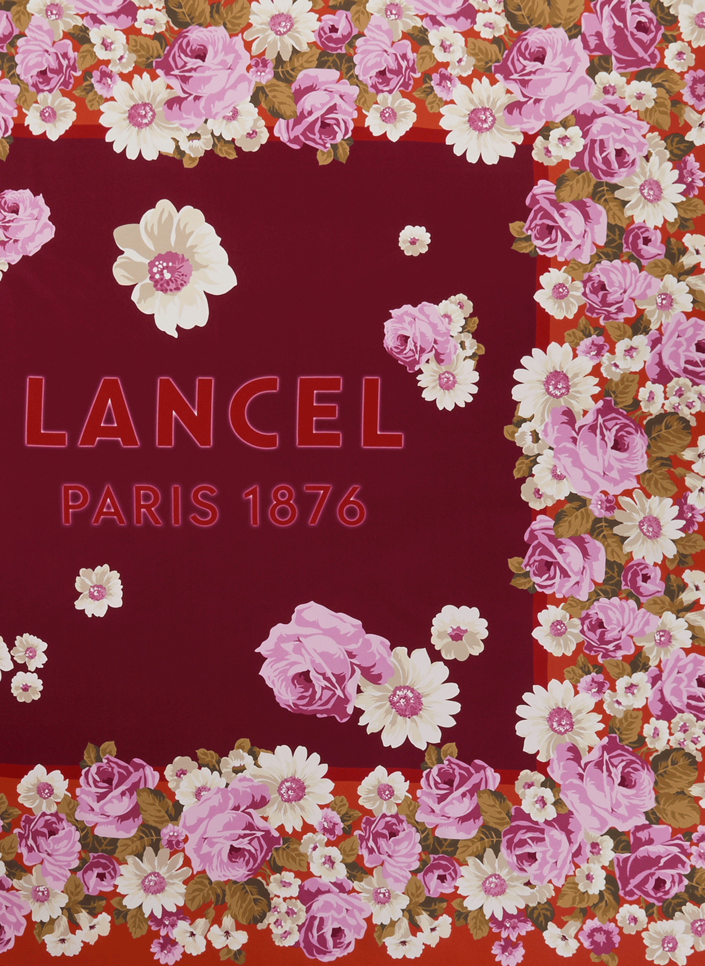 Foulard imprimé en soie