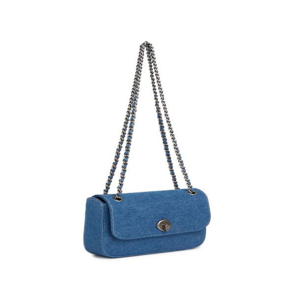 Nat & Nin Mini Grace Denim Bag In Blue