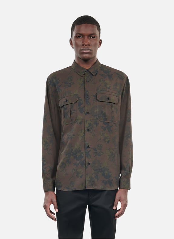 Chemise imprimé fleuri Marron by THE KOOPLES THE KOOPLES Chemise imprimé fleuri Marron