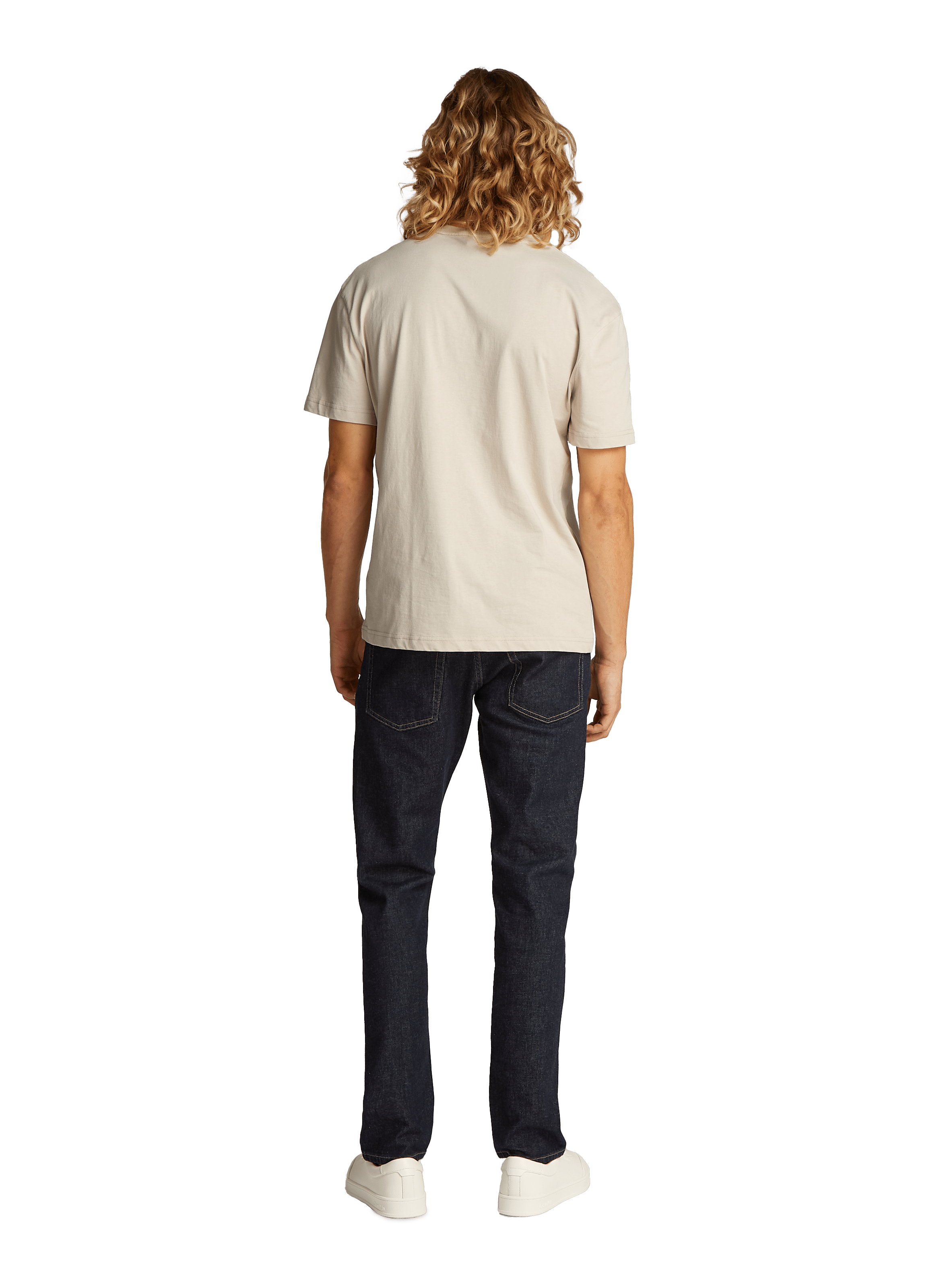 T-shirt à logo CALVIN KLEIN Beige