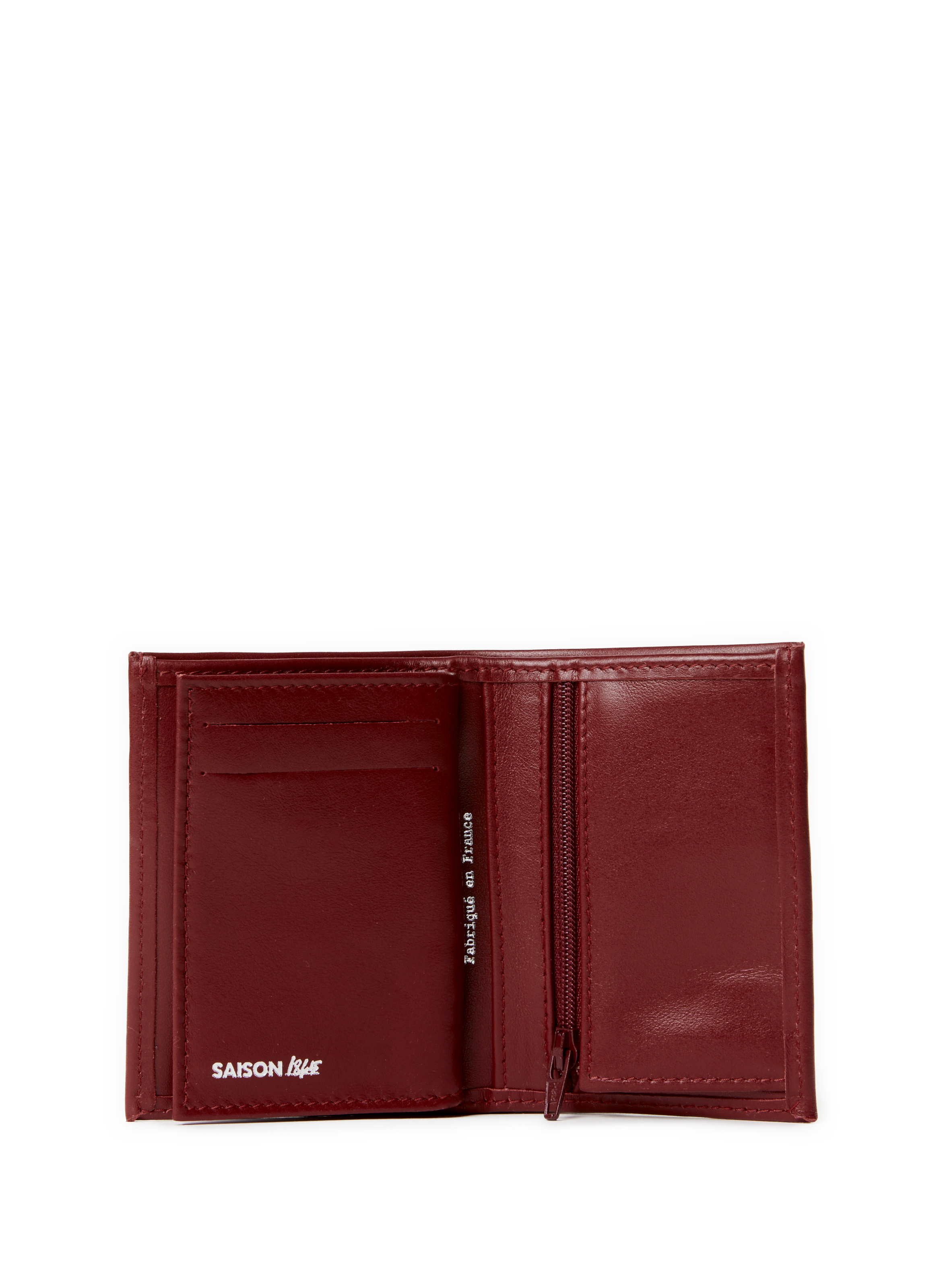  Leather card holder SAISON 1865 Red