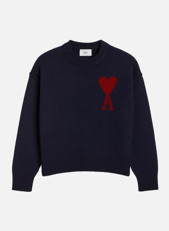 Pull ami de coeur unisexe Bleu by AMI PARIS AMI PARIS Pull ami de coeur unisexe Bleu