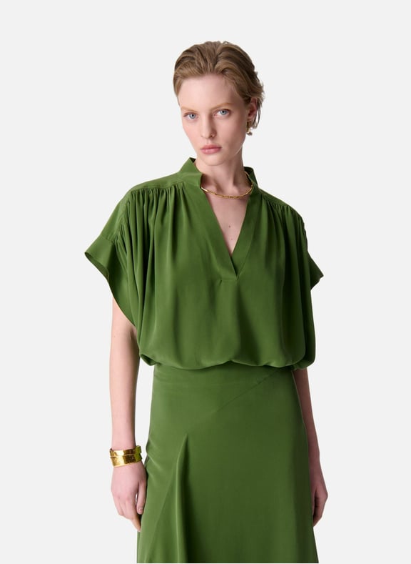 Blouse cory Vert by VANESSA BRUNO VANESSA BRUNO Blouse cory Vert