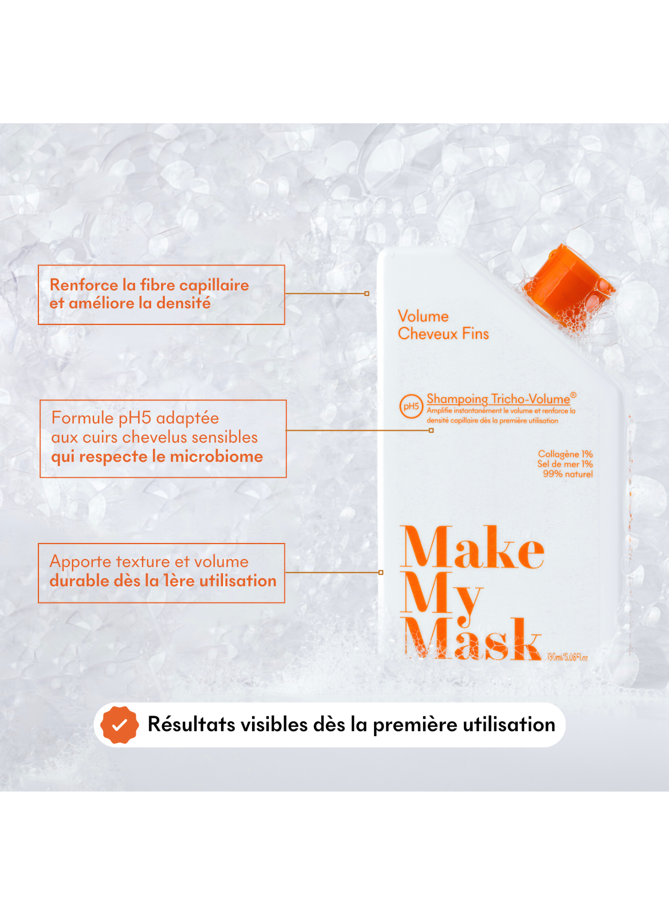 Shampoing Tricho-Volume MAKE MY MASK No color