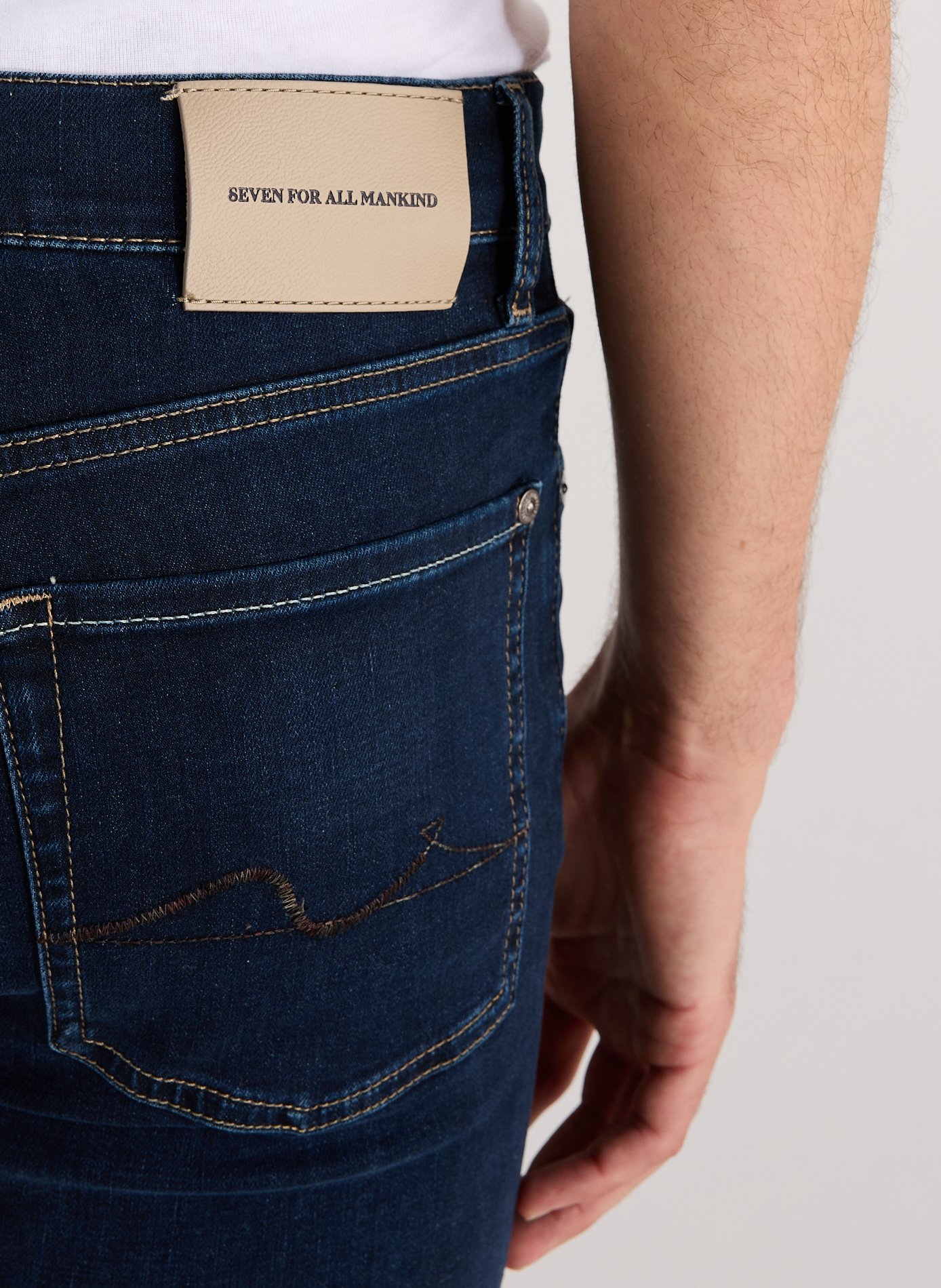 Cotton stretch skinny fit Jeans 7 FOR ALL MANKIND Blue