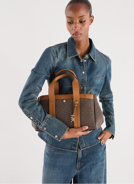Sac à main Romee imprimé signature | Marron by MICHAEL KORS Sac à main Romee imprimé signature Marron
