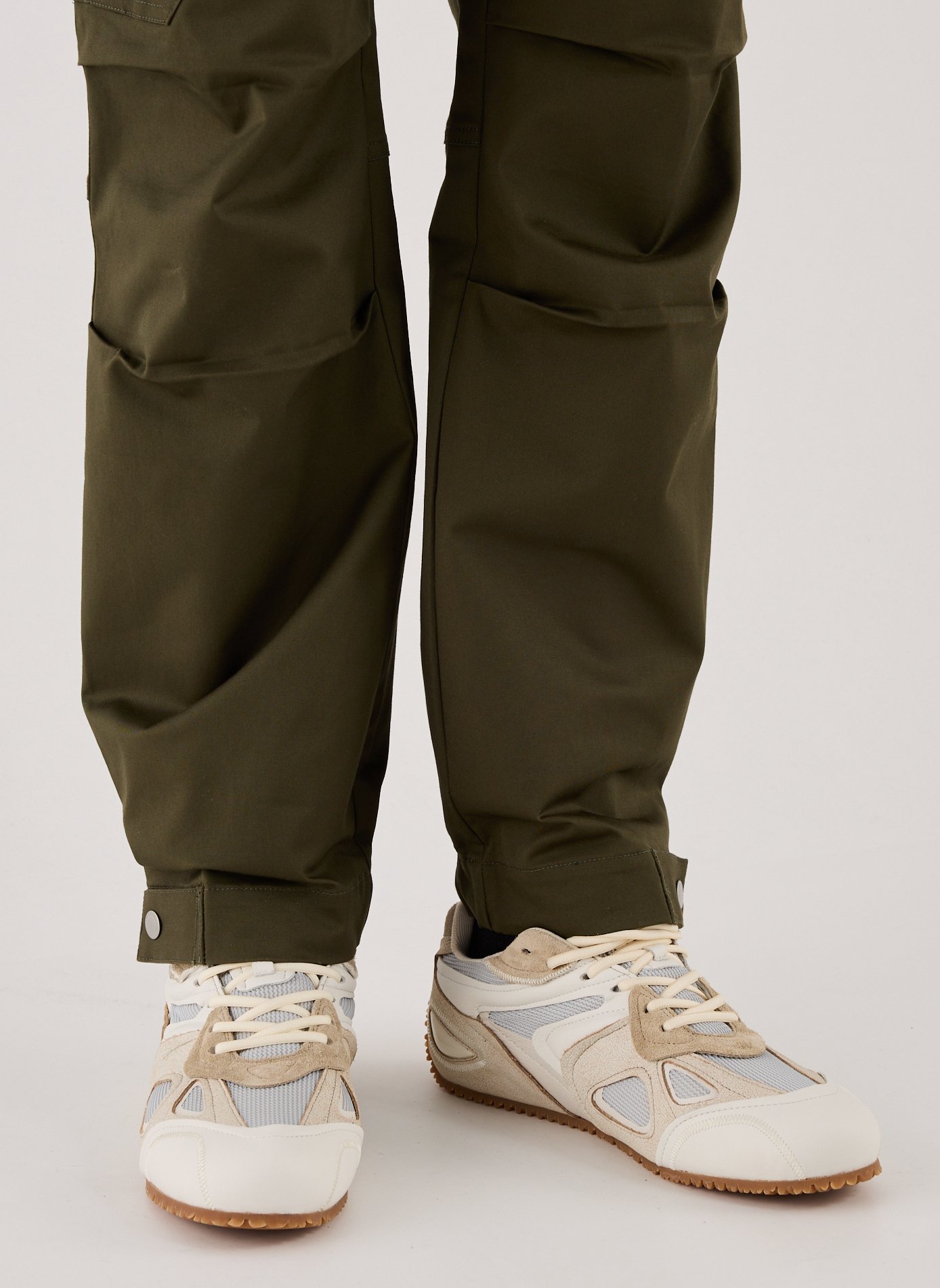 Multi-material leather sneakers AXEL ARIGATO Beige