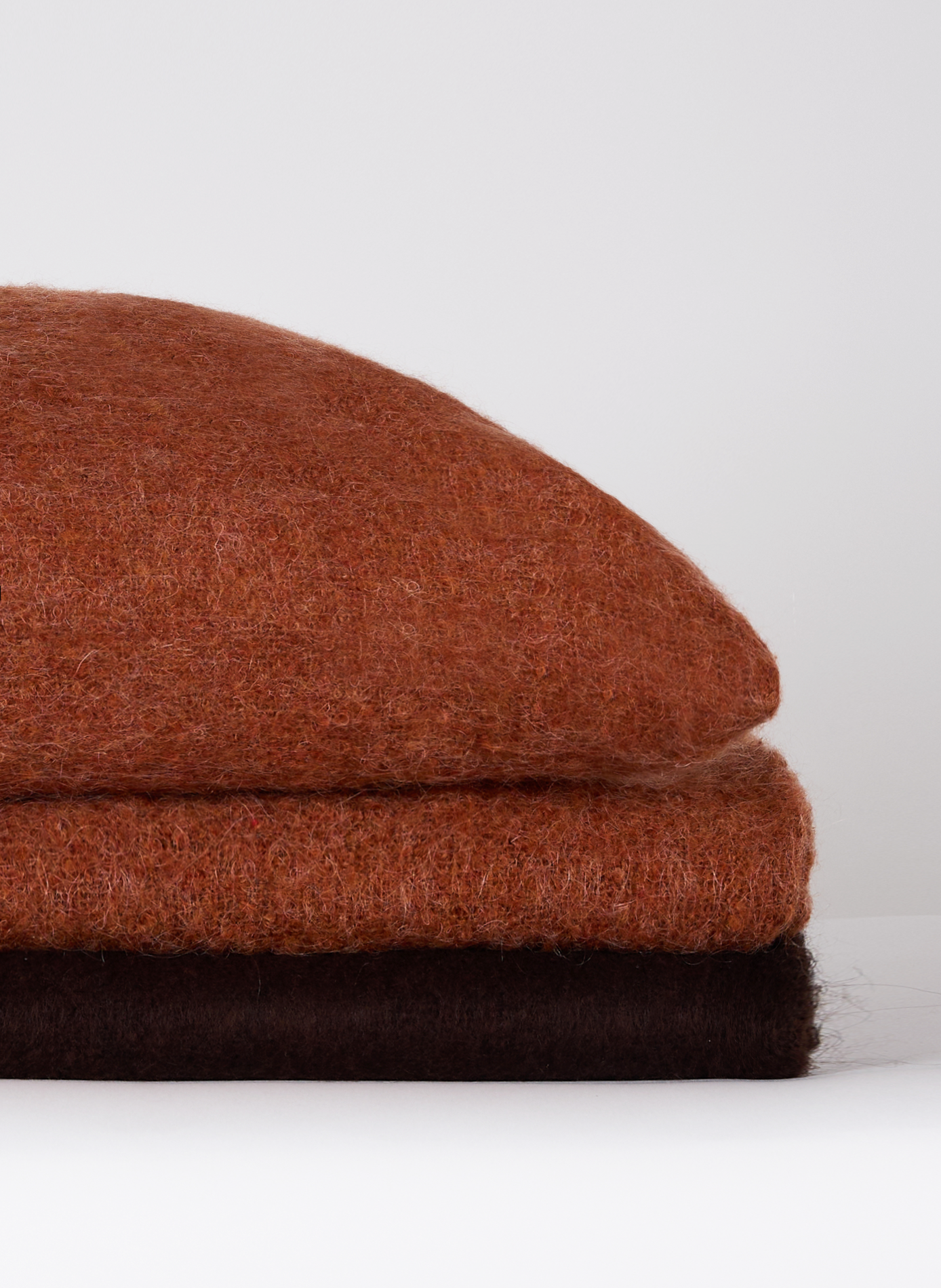 Plaid effet mohair AU PRINTEMPS PARIS Rouge