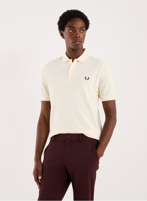 Polo en coton piqué Beige by FRED PERRY FRED PERRY Polo en coton piqué Beige