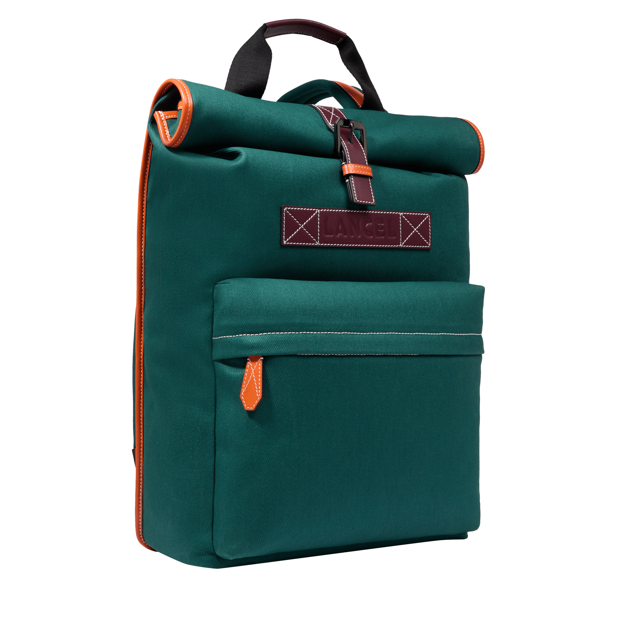 Sac à dos rolltop 15'6 escapade de lancel en cuir LANCEL Vert