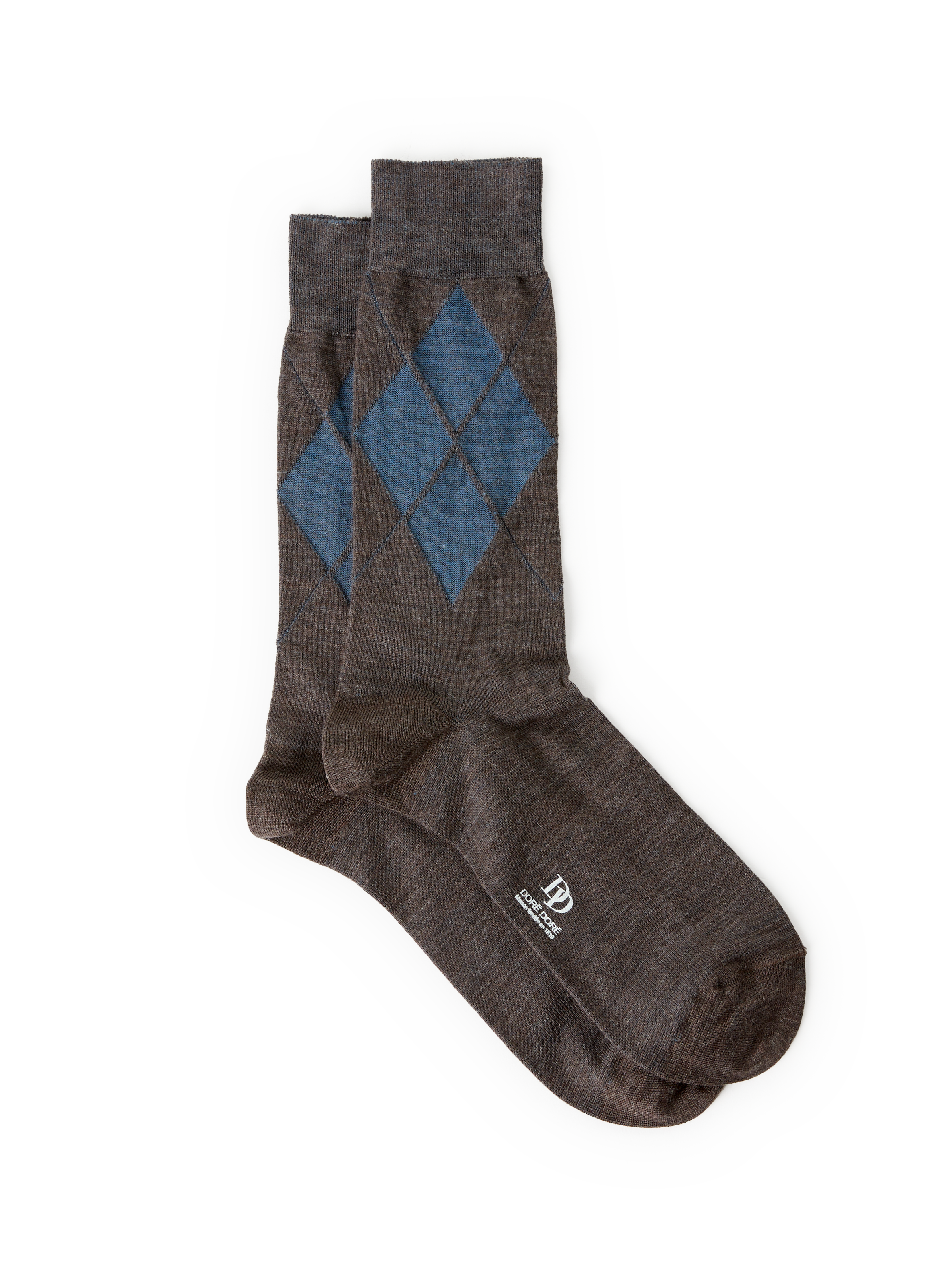 DORÉ DORÉ Mid-calf merino wool socks Brown