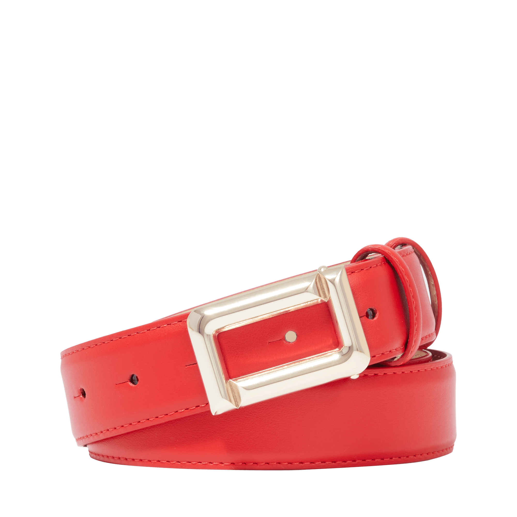 Ceinture 30mm ardillon réversible angèle de lancel en cuir LANCEL Rouge
