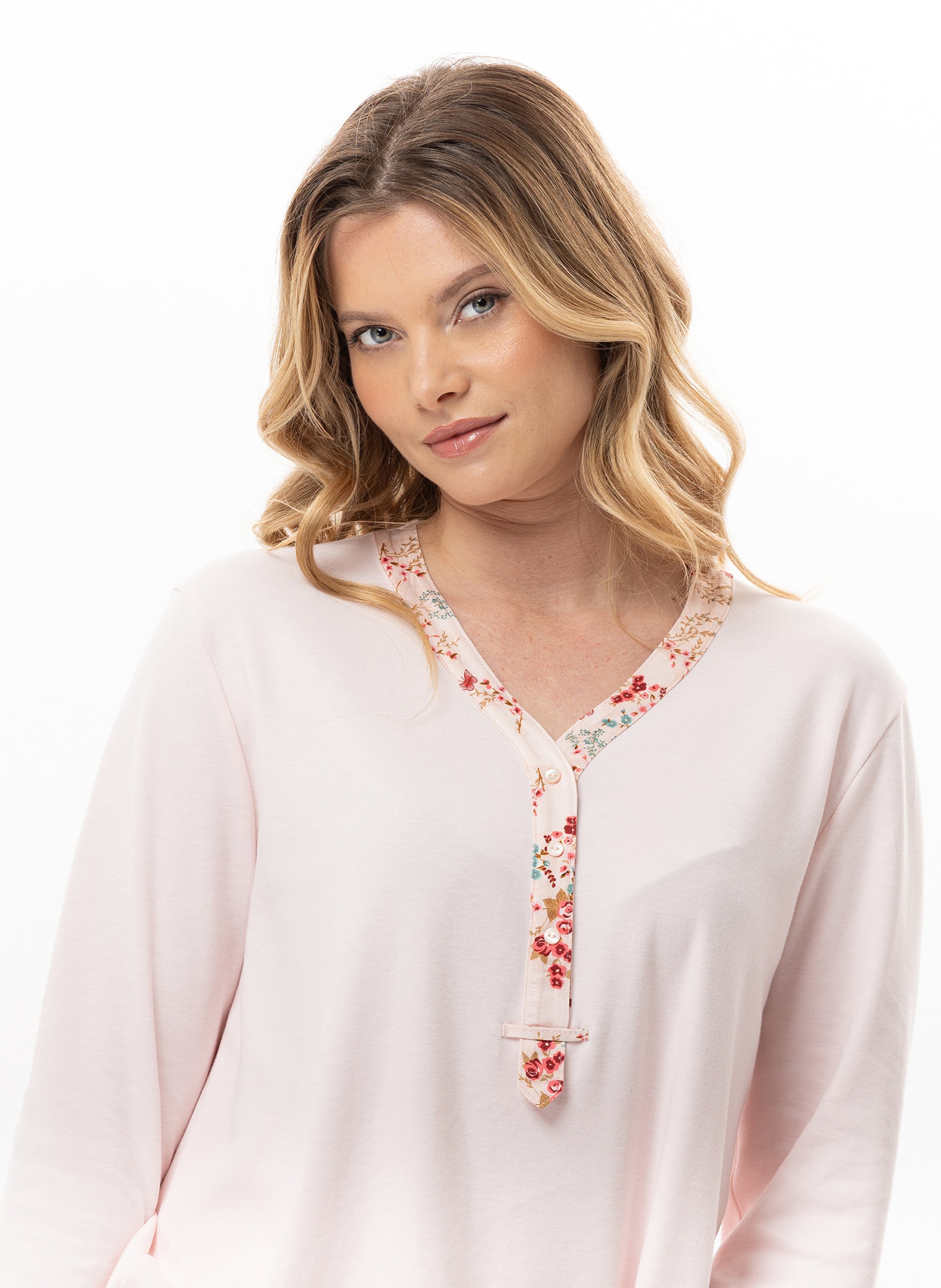 Pyjama en coton georgia 102 LE CHAT Rose