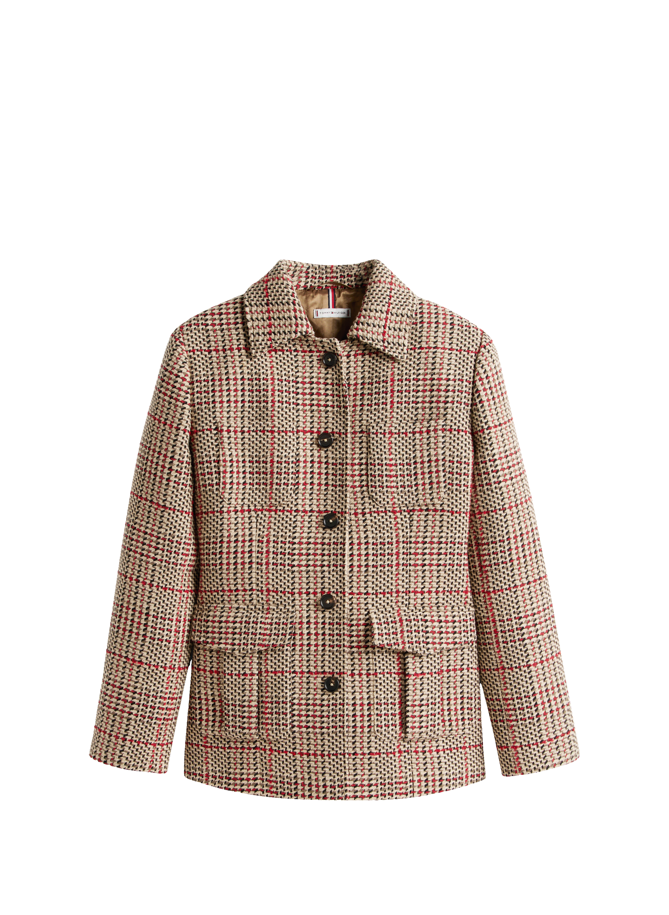 Blazer droit coupe standard en tweed TOMMY HILFIGER Multicolore