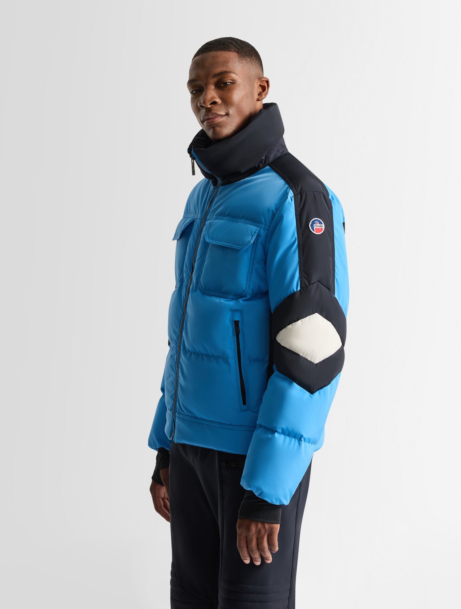 Veste de ski bottrix col tailleur coupe regular FUSALP Bleu