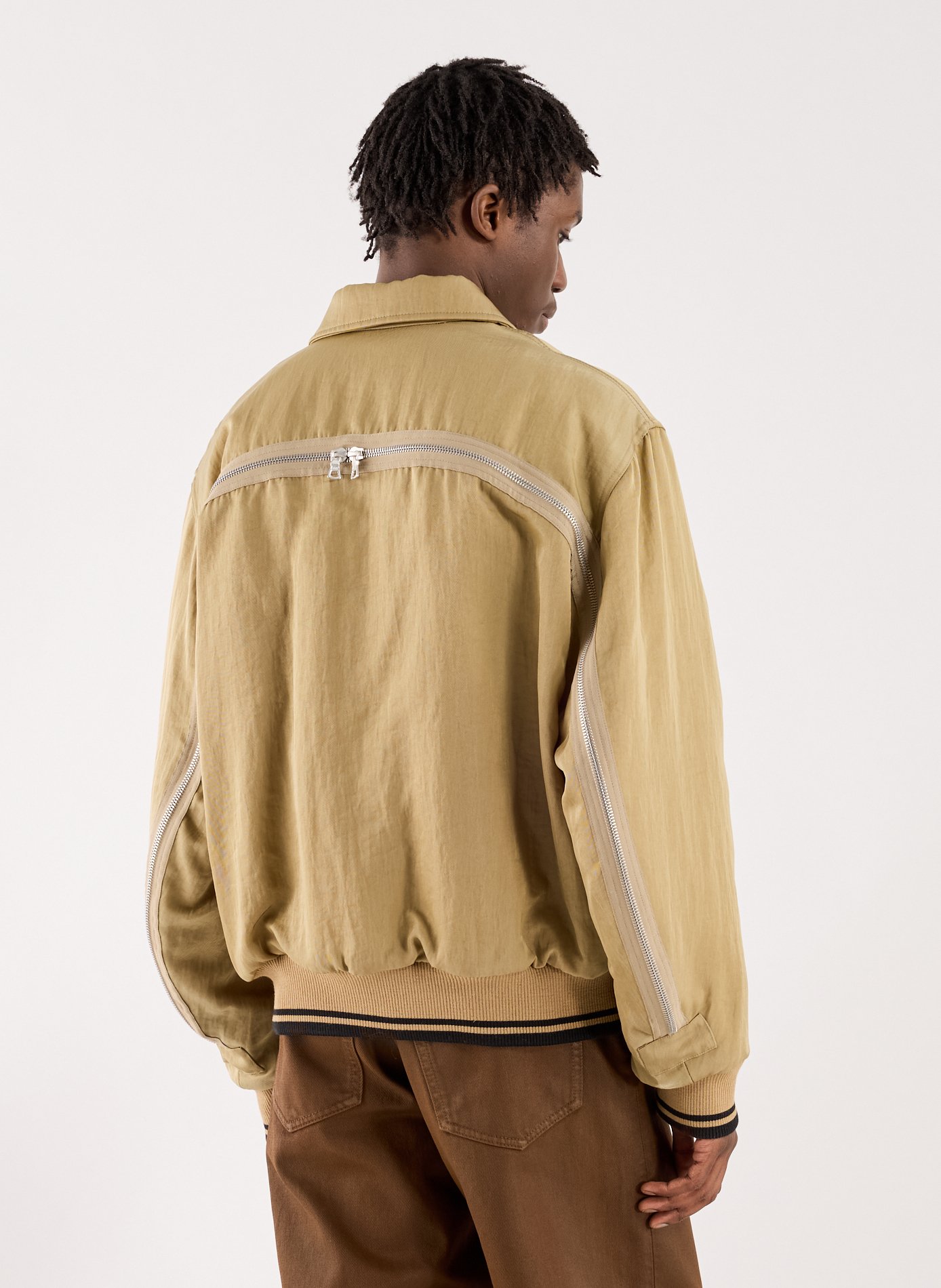 Plain bomber jacket DRIES VAN NOTEN Beige
