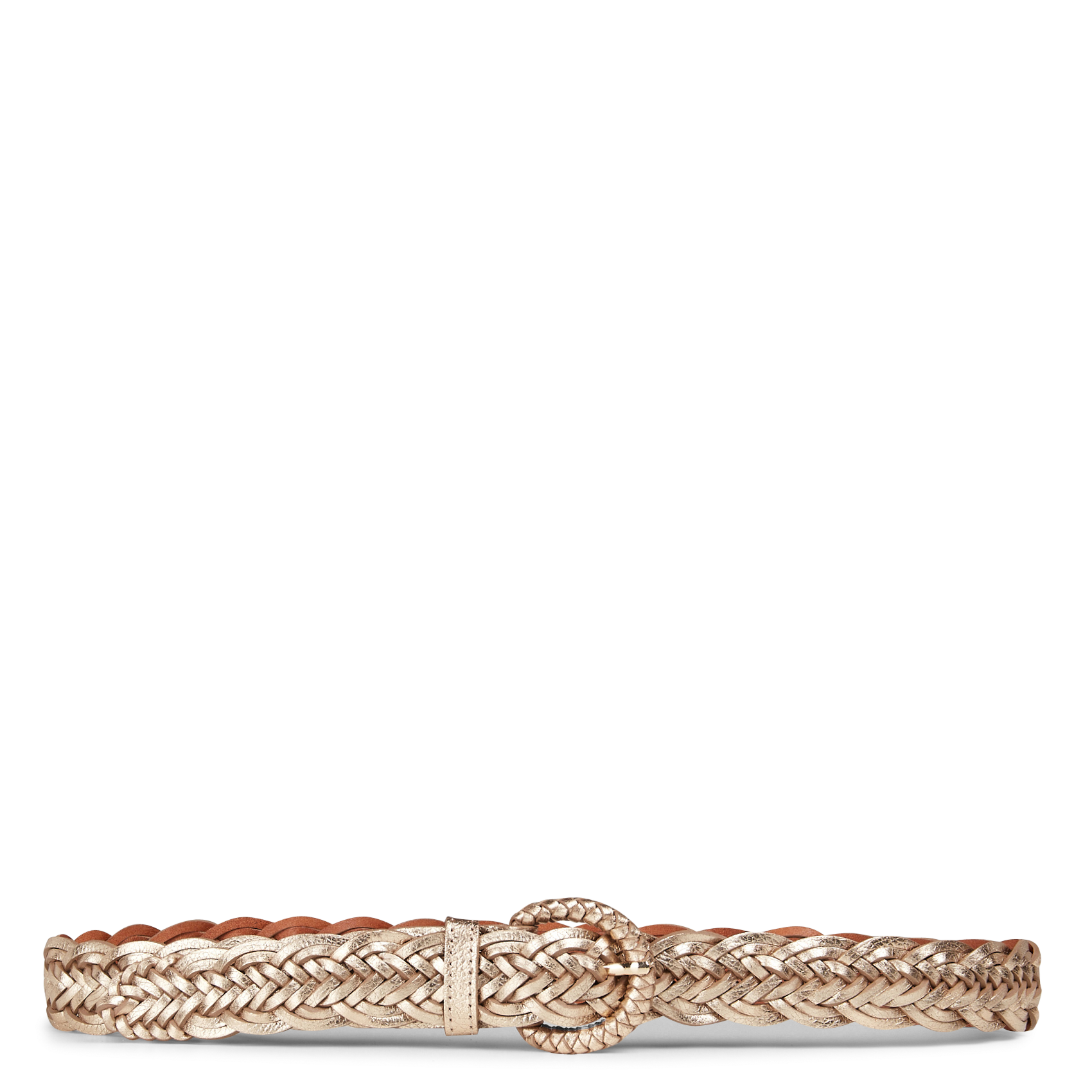 Ceinture en cuir tressée eddy MAISON 123 Doré