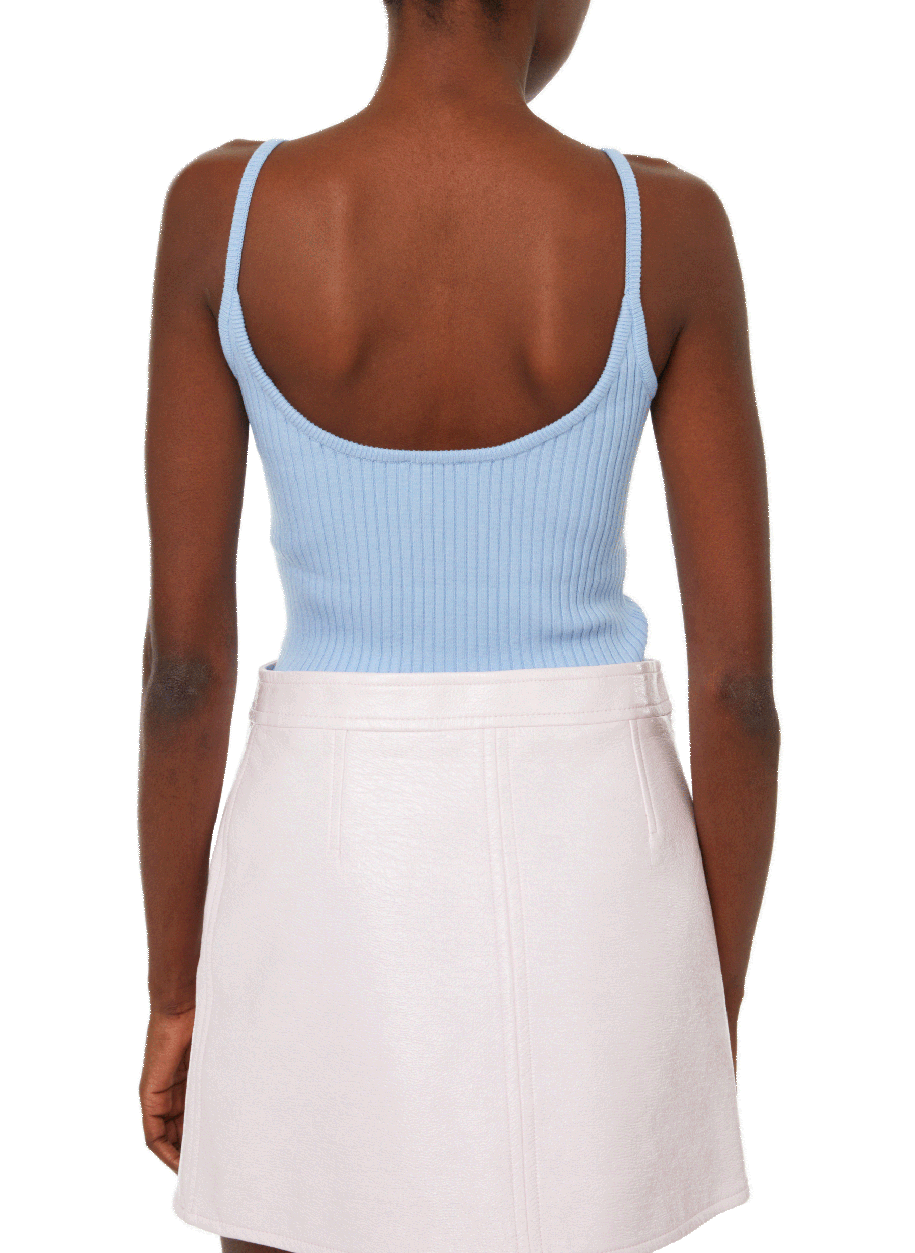 Débardeur en maille COURRÈGES Bleu