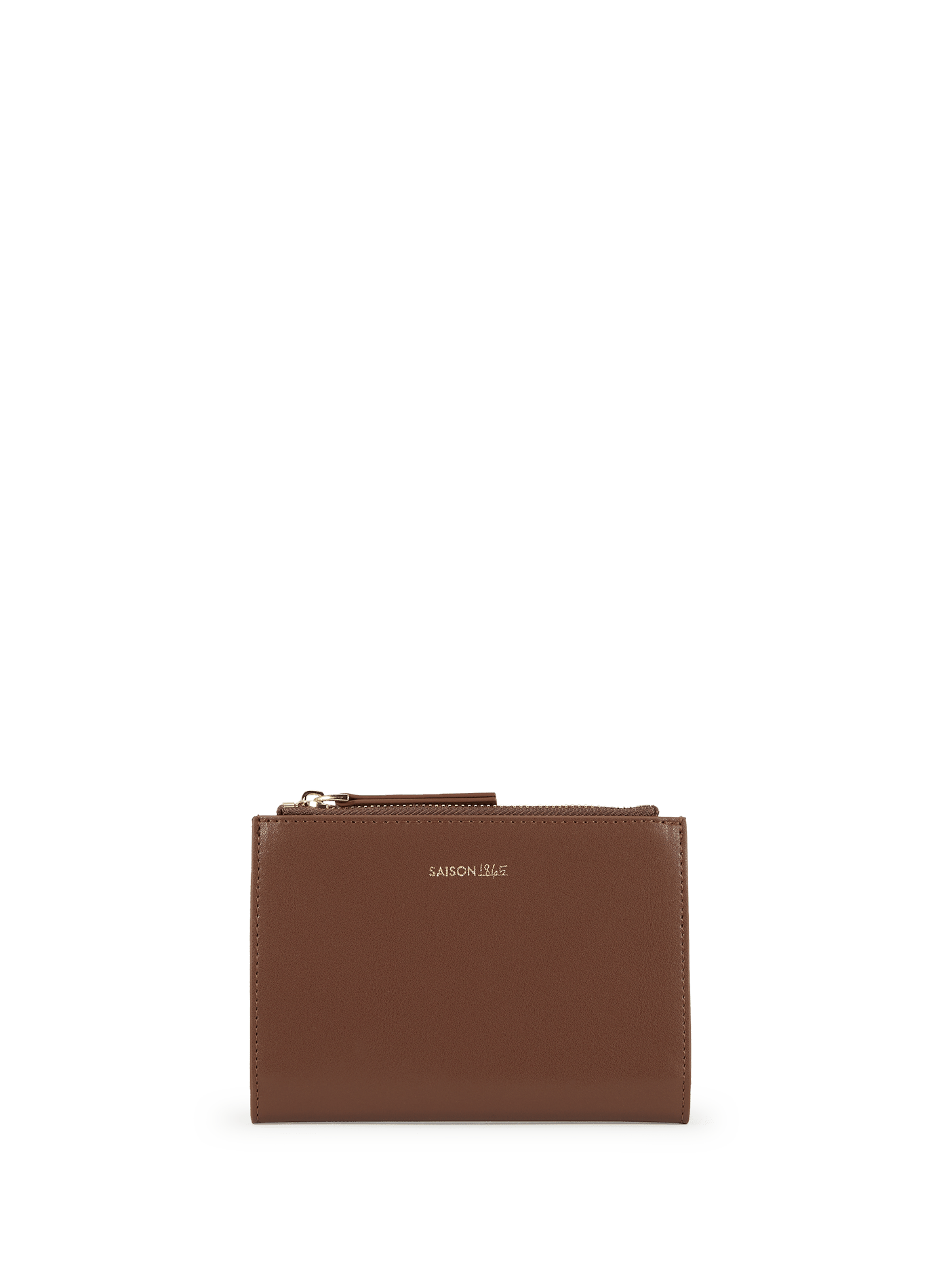 Medium cowhide leather wallet SAISON 1865 Brown